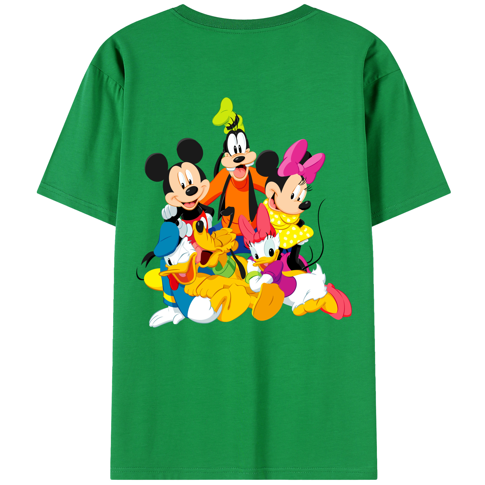 （画像用） ミッキーマウス Mickey Mouse レディース半袖Tシャツ(バックプリント)