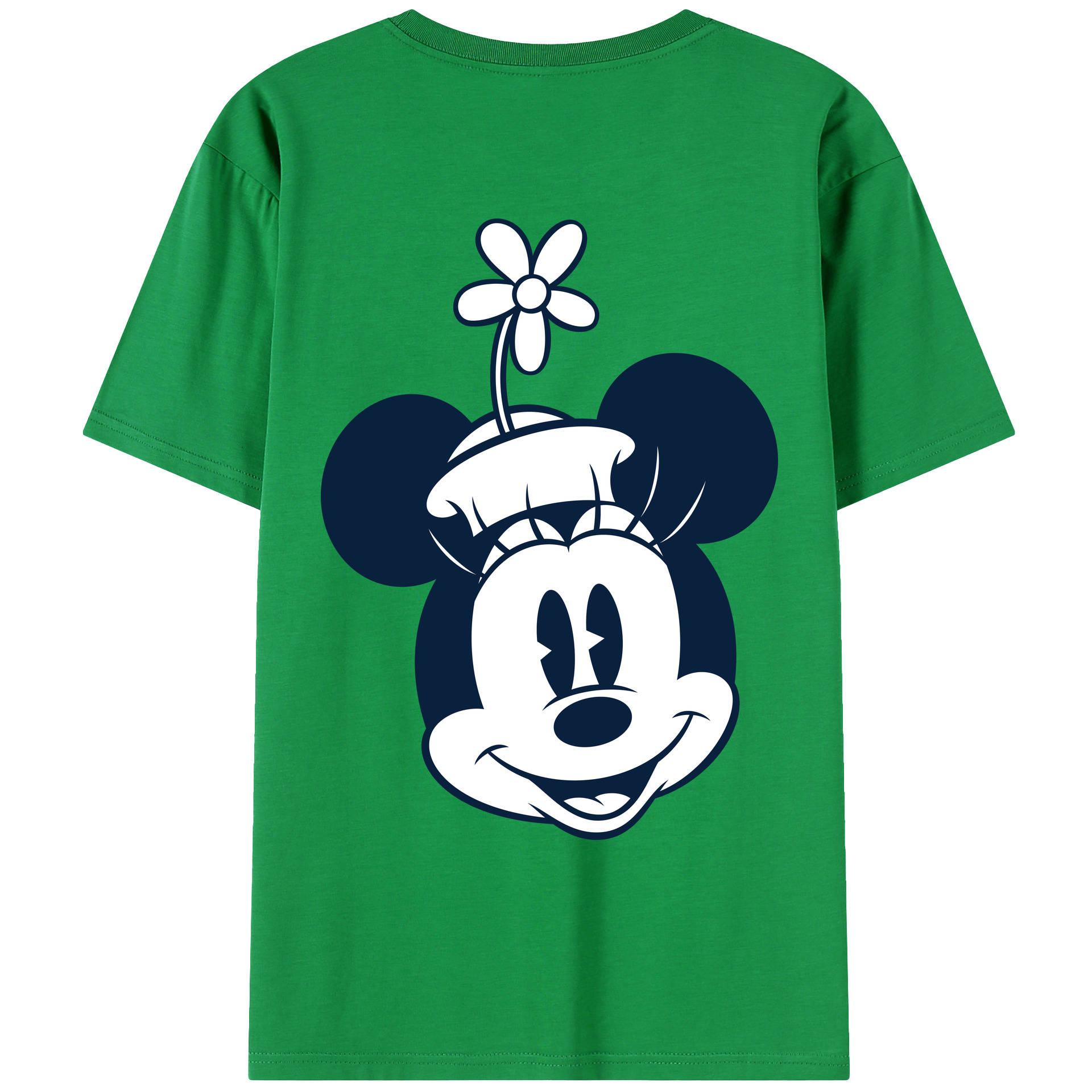 （画像用） ミッキーマウス Mickey Mouse レディース半袖Tシャツ(バックプリント)