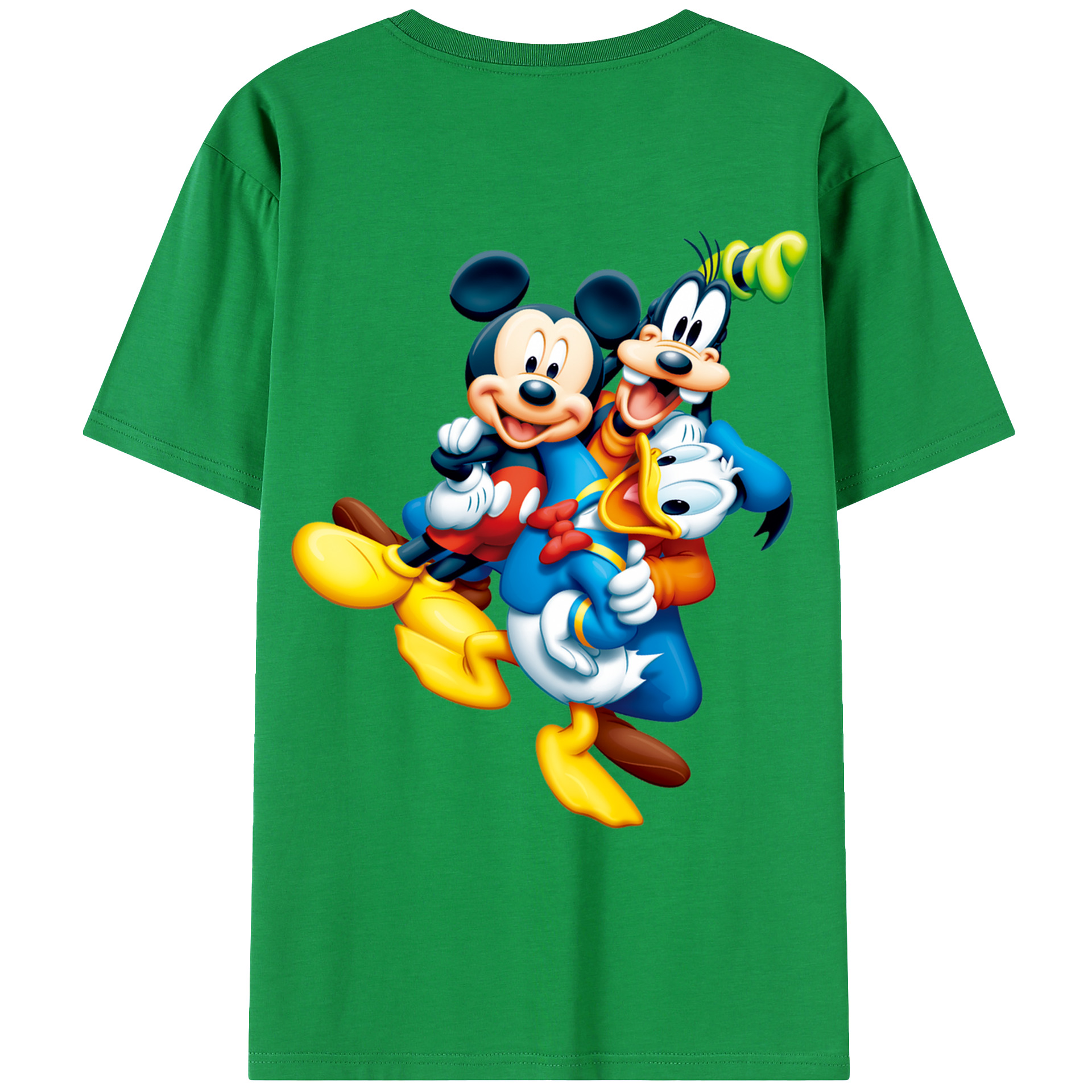 （画像用） ミッキーマウス Mickey Mouse レディース半袖Tシャツ(バックプリント)