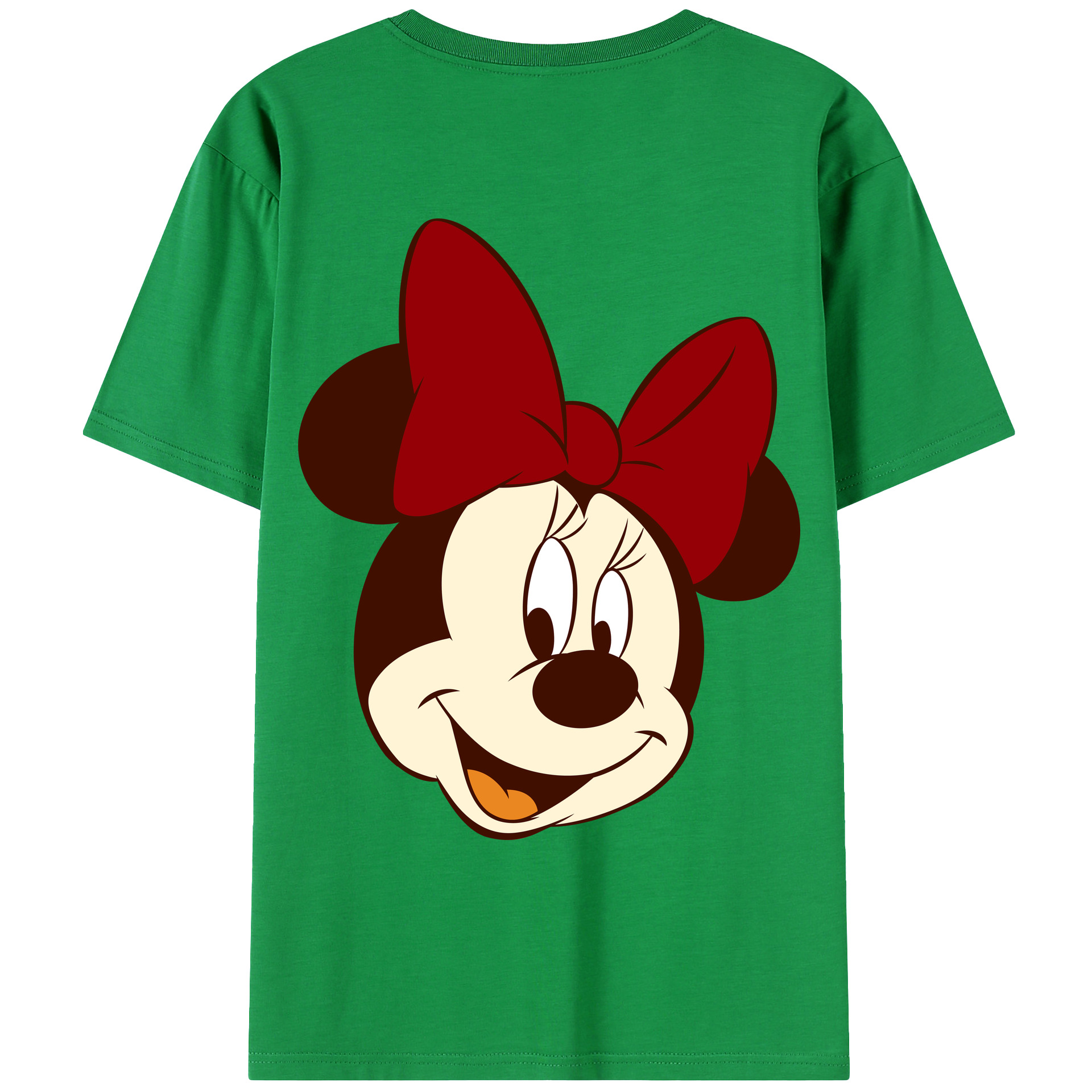（画像用） ミッキーマウス Mickey Mouse レディース半袖Tシャツ(バックプリント)