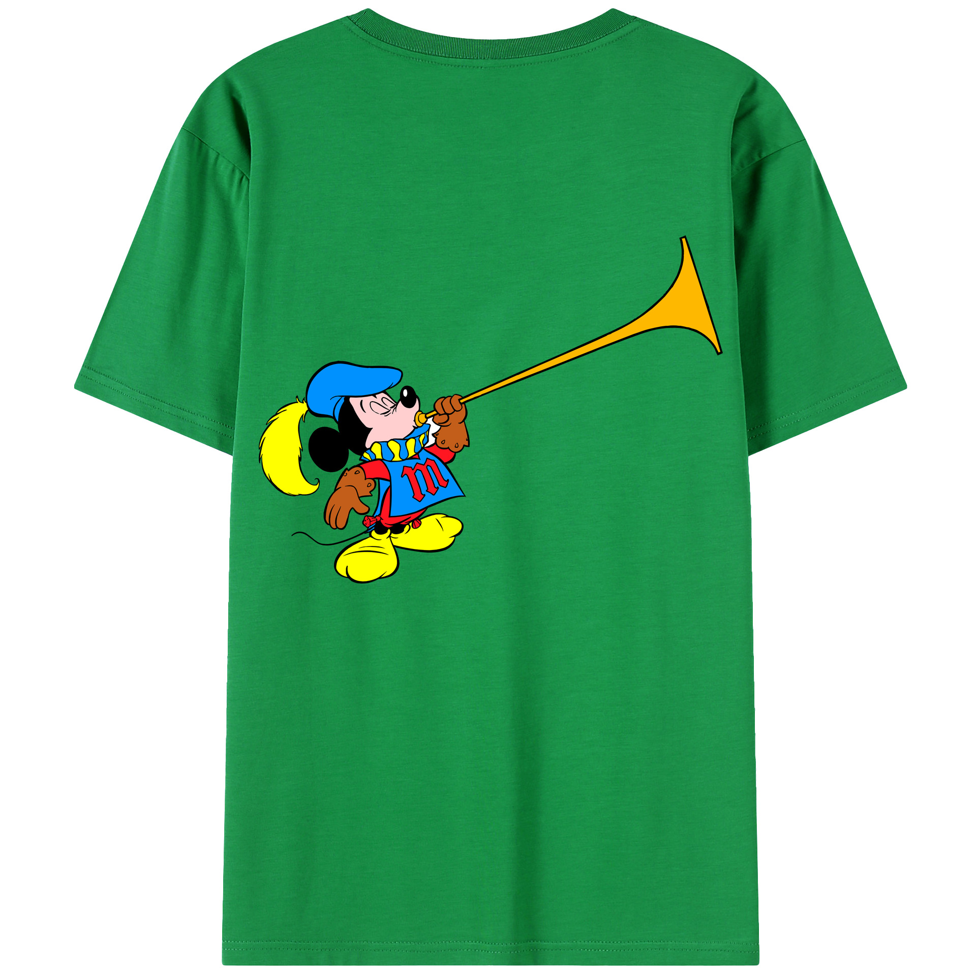 （画像用） ミッキーマウス Mickey Mouse レディース半袖Tシャツ(バックプリント)