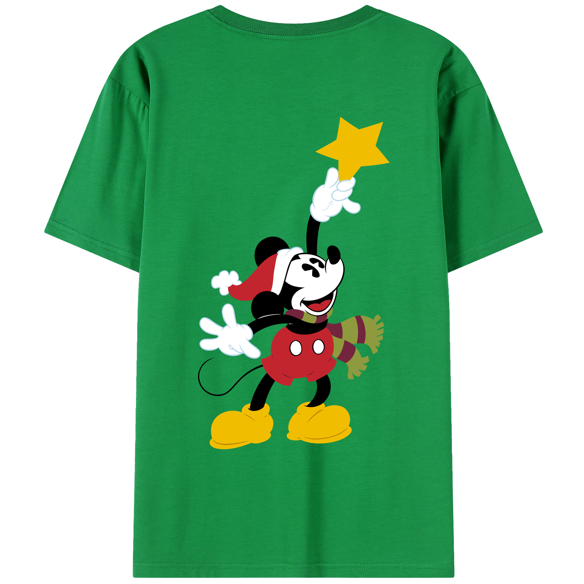 （画像用） ミッキーマウス Mickey Mouse レディース半袖Tシャツ(バックプリント)
