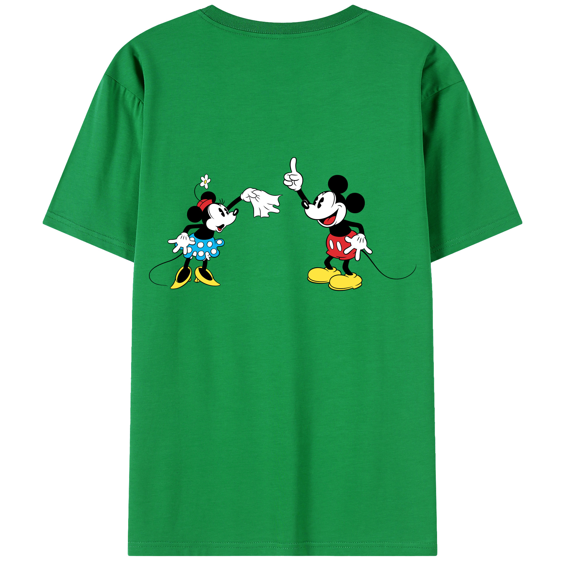 （画像用） ミッキーマウス Mickey Mouse レディース半袖Tシャツ(バックプリント)