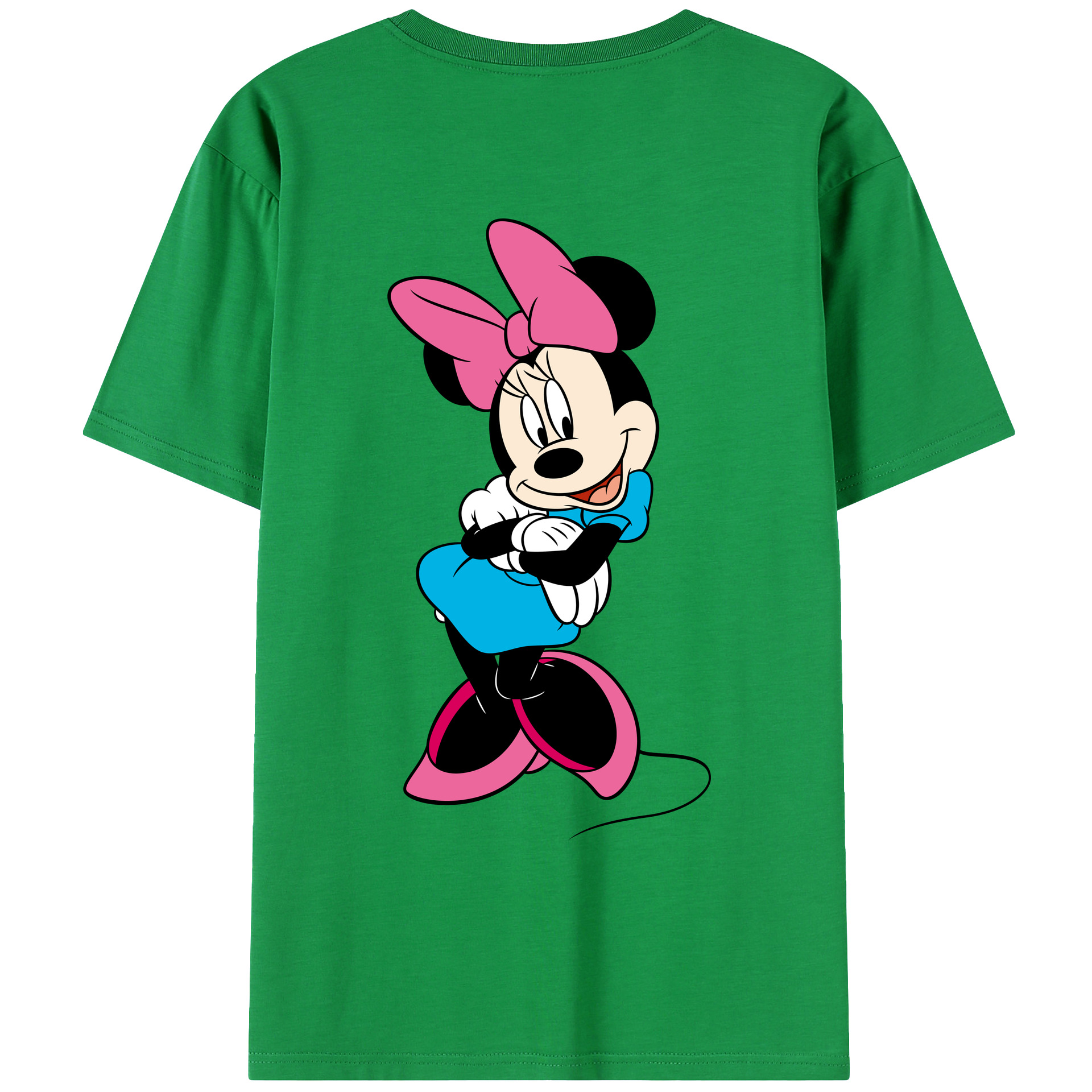 （画像用） ミッキーマウス Mickey Mouse レディース半袖Tシャツ(バックプリント)