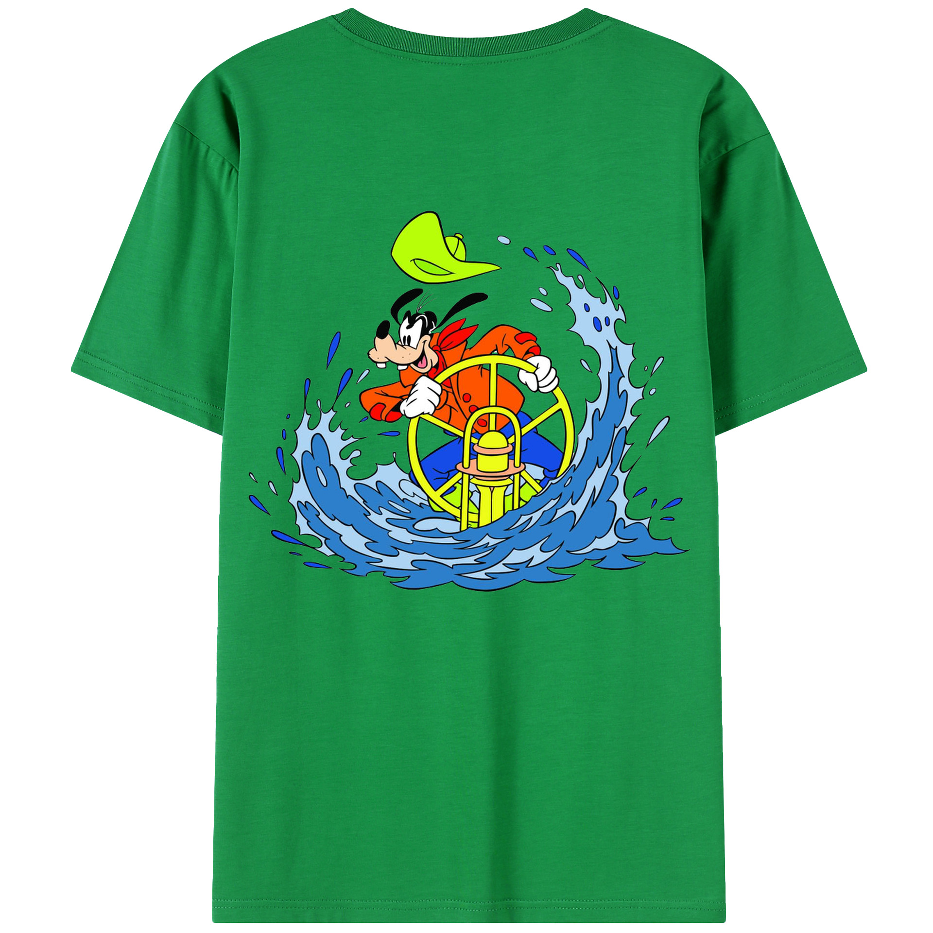 （画像用） ミッキーマウス Mickey Mouse レディース半袖Tシャツ(バックプリント)