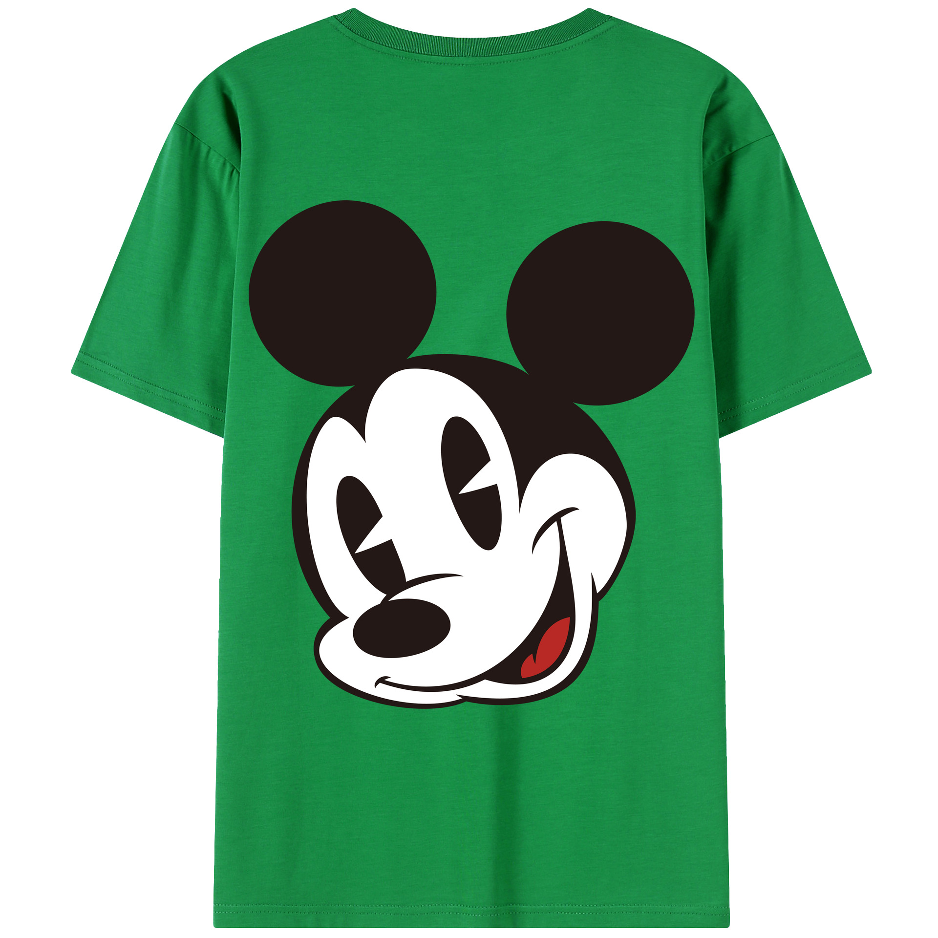 （画像用） ミッキーマウス Mickey Mouse レディース半袖Tシャツ(バックプリント)