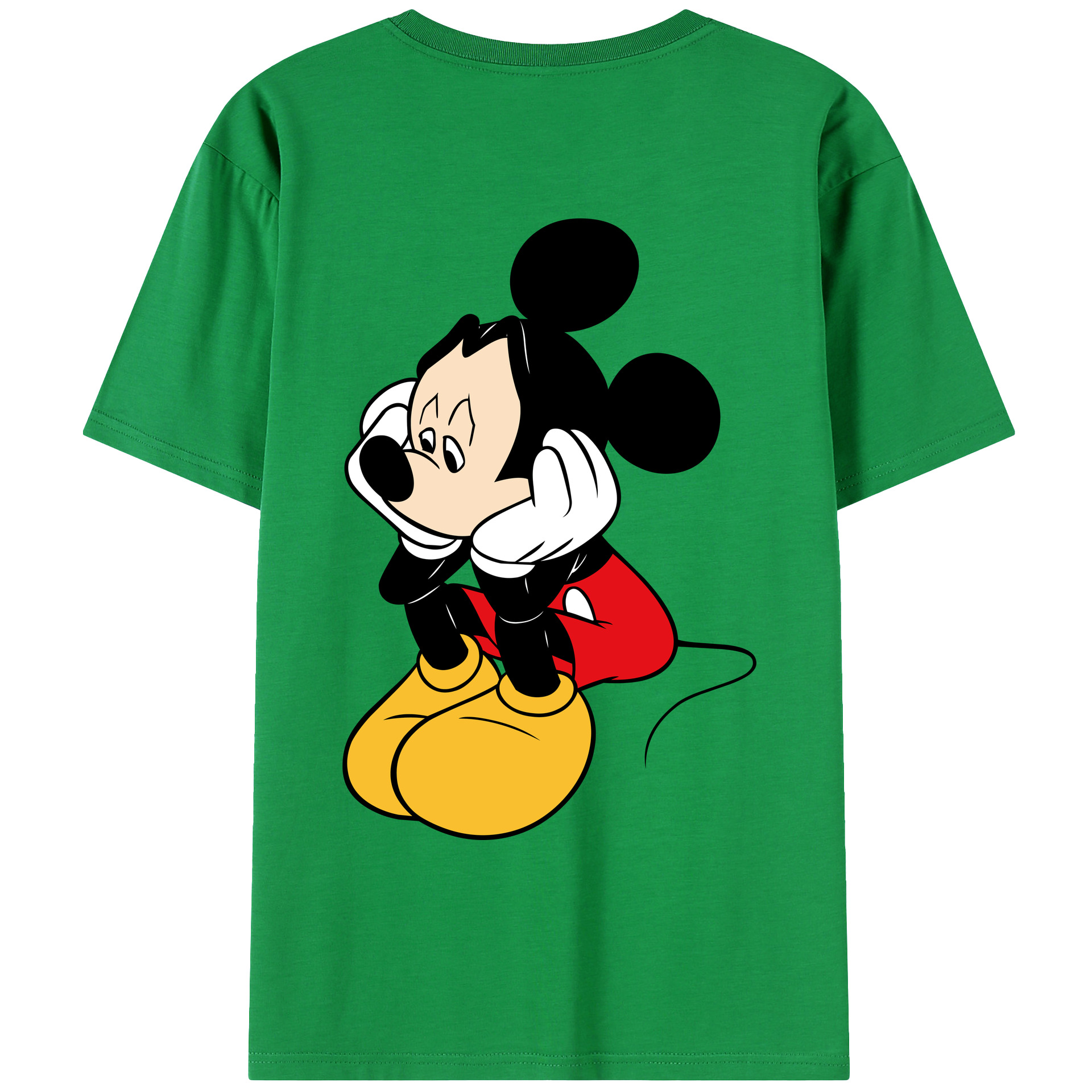 （画像用） ミッキーマウス Mickey Mouse レディース半袖Tシャツ(バックプリント)