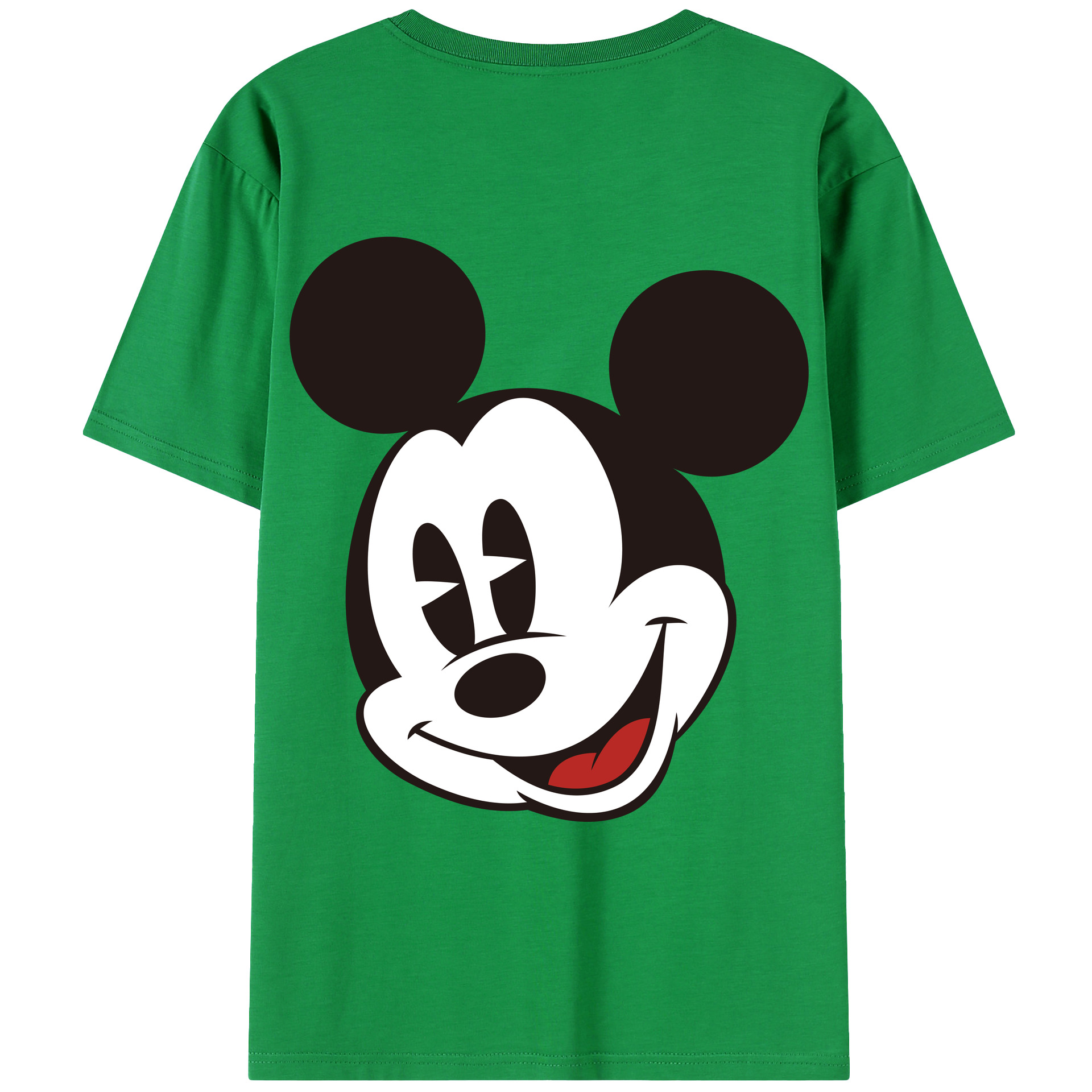 （画像用） ミッキーマウス Mickey Mouse レディース半袖Tシャツ(バックプリント)