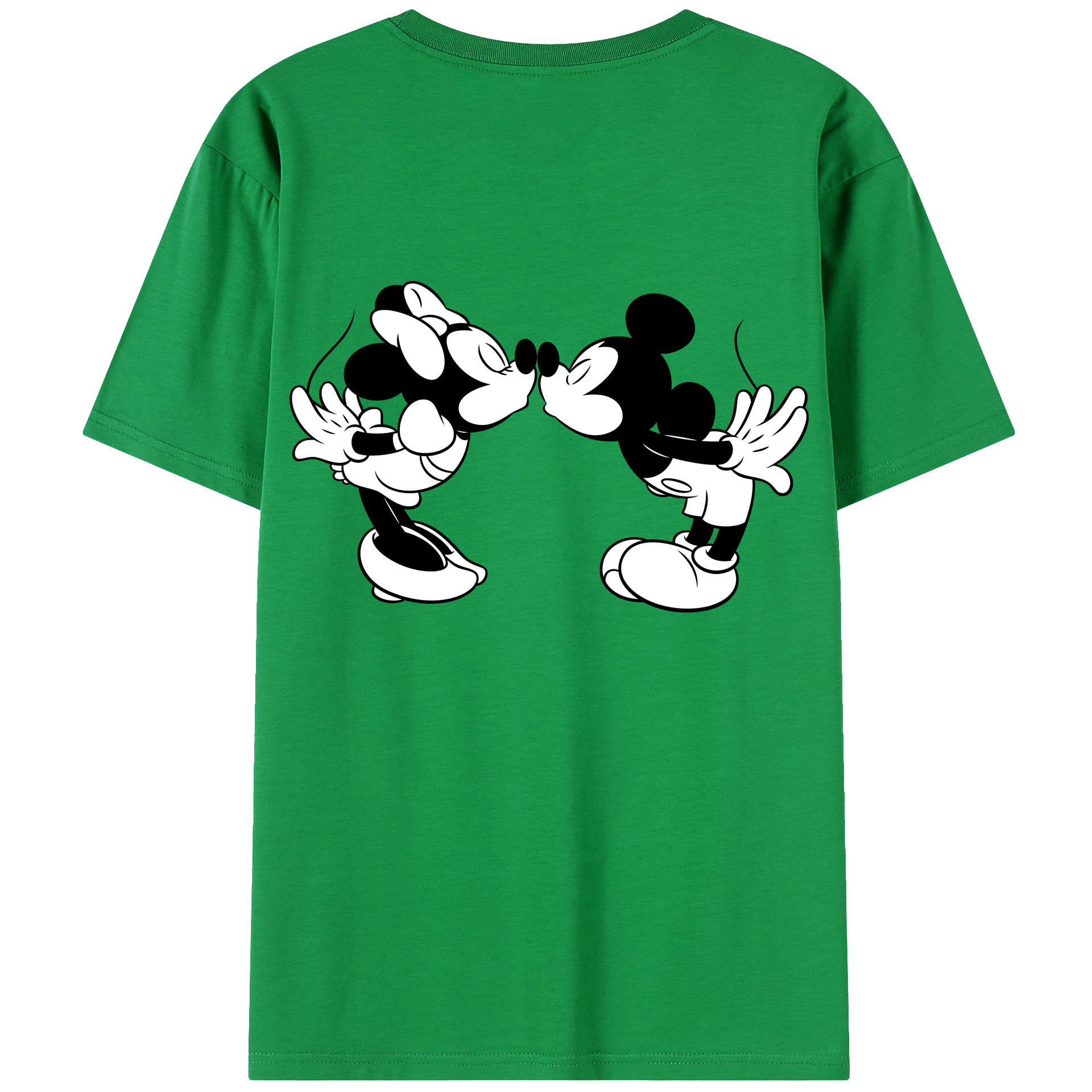 （画像用） ミッキーマウス Mickey Mouse レディース半袖Tシャツ(バックプリント)