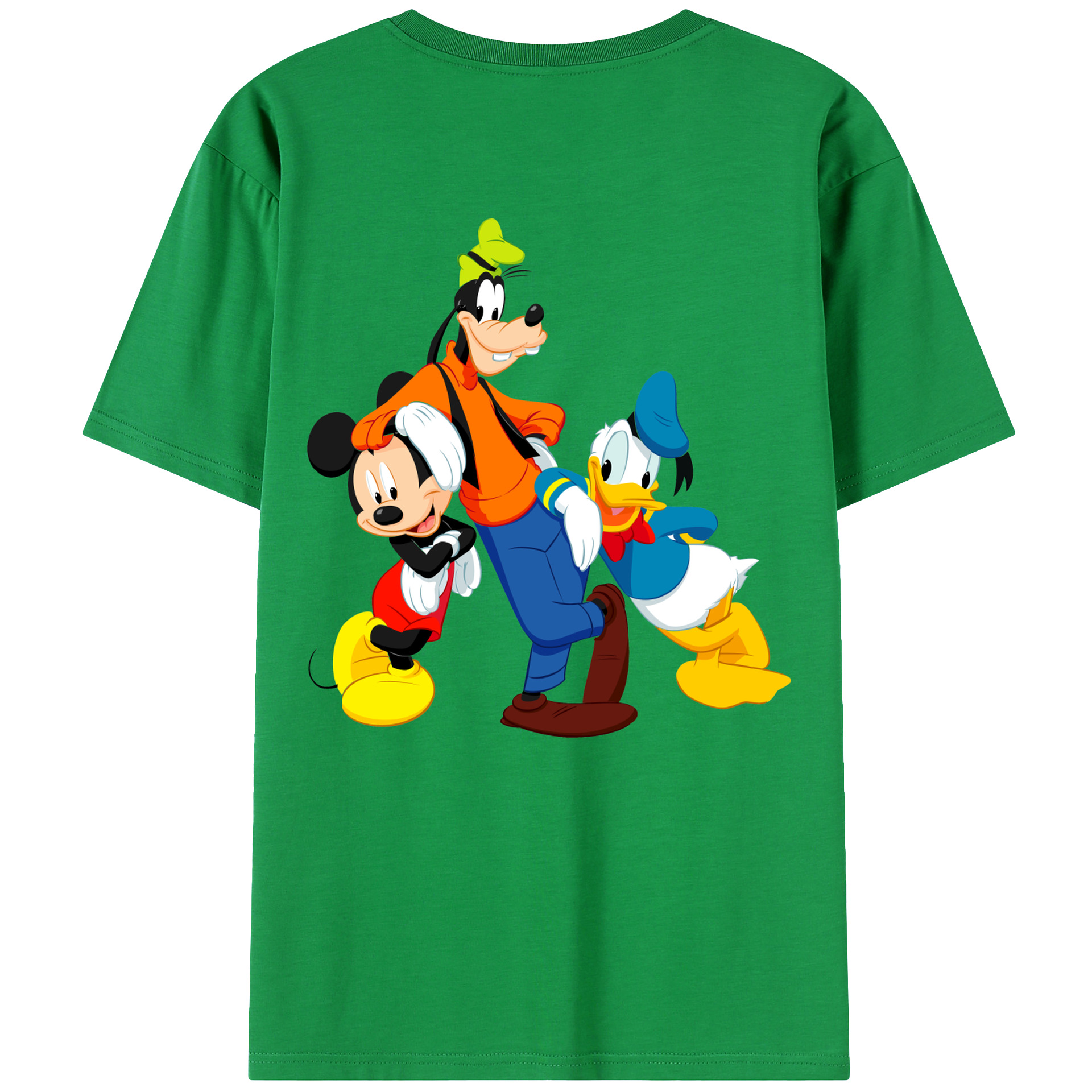 （画像用） ミッキーマウス Mickey Mouse レディース半袖Tシャツ(バックプリント)