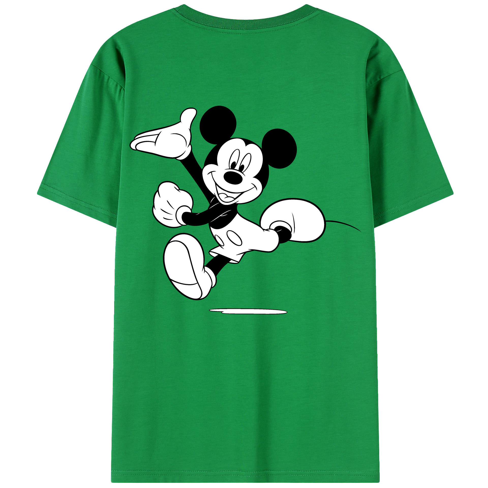 （画像用） ミッキーマウス Mickey Mouse レディース半袖Tシャツ(バックプリント)