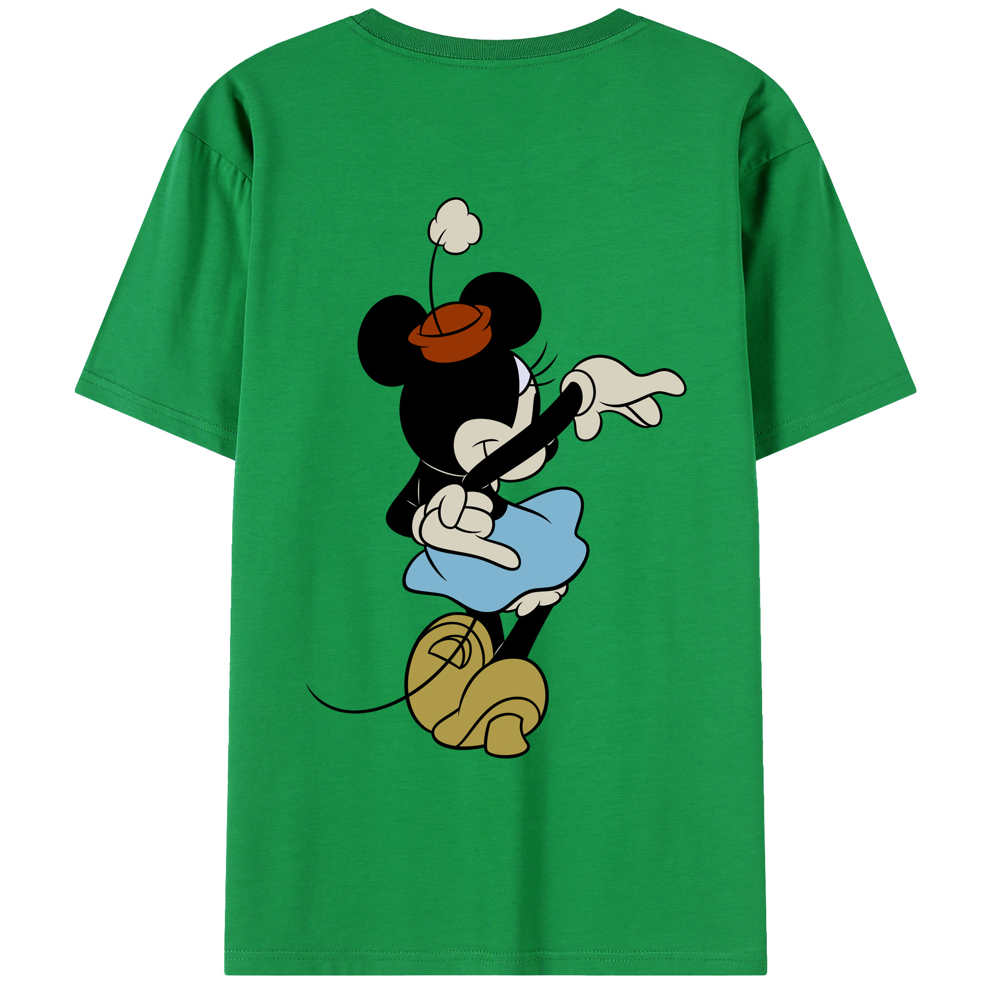 （画像用） ミッキーマウス Mickey Mouse レディース半袖Tシャツ(バックプリント)