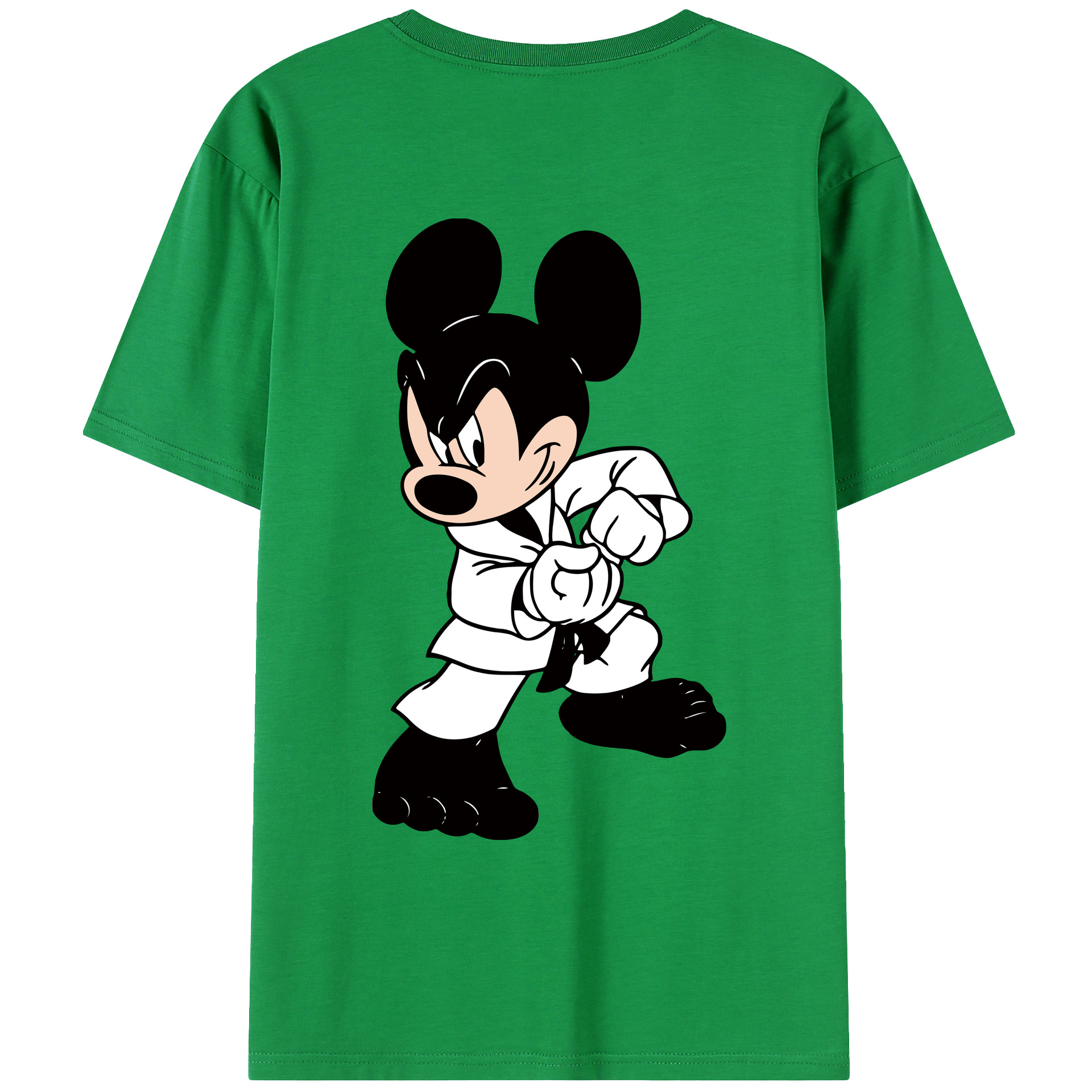 （画像用） ミッキーマウス Mickey Mouse レディース半袖Tシャツ(バックプリント)