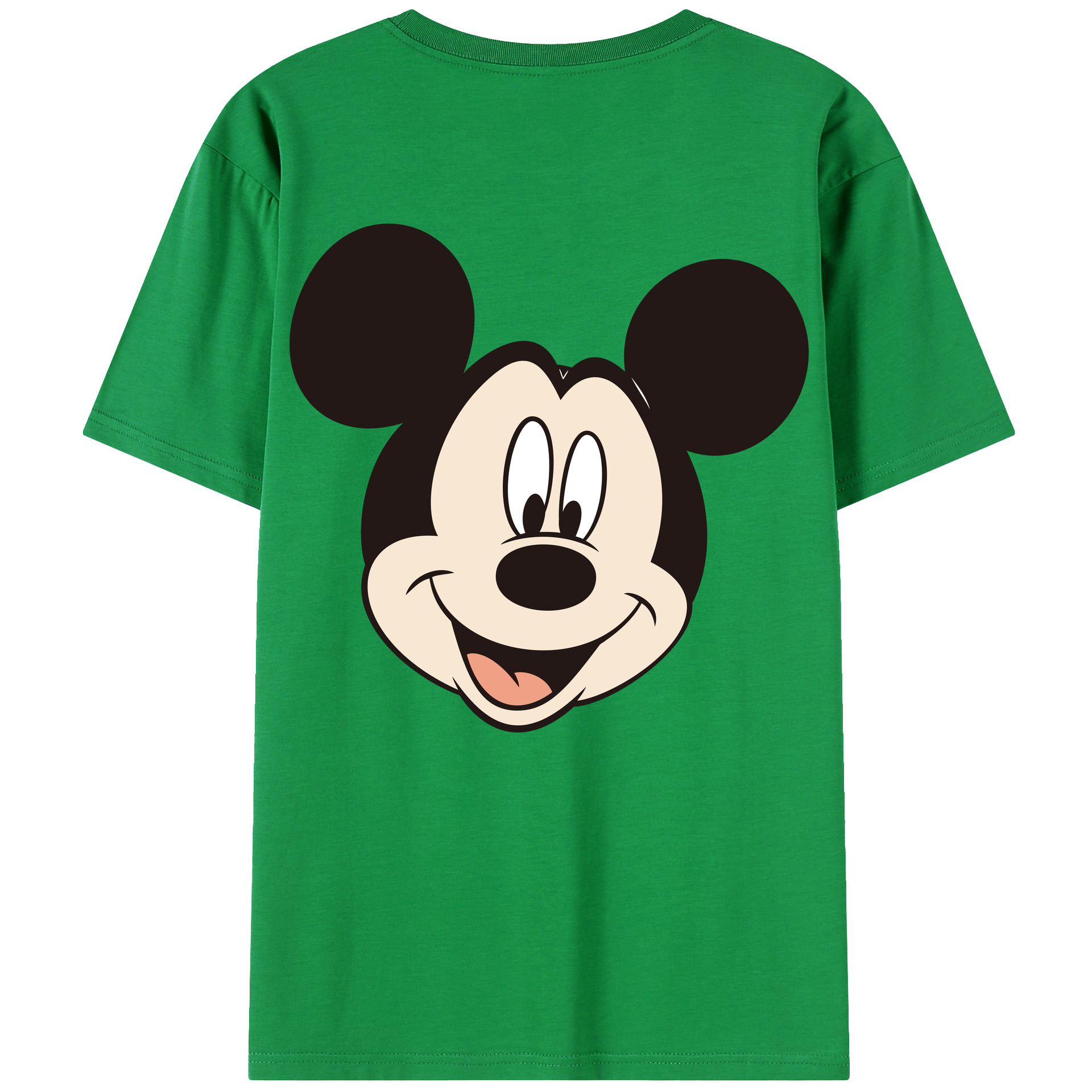 （画像用） ミッキーマウス Mickey Mouse レディース半袖Tシャツ(バックプリント)