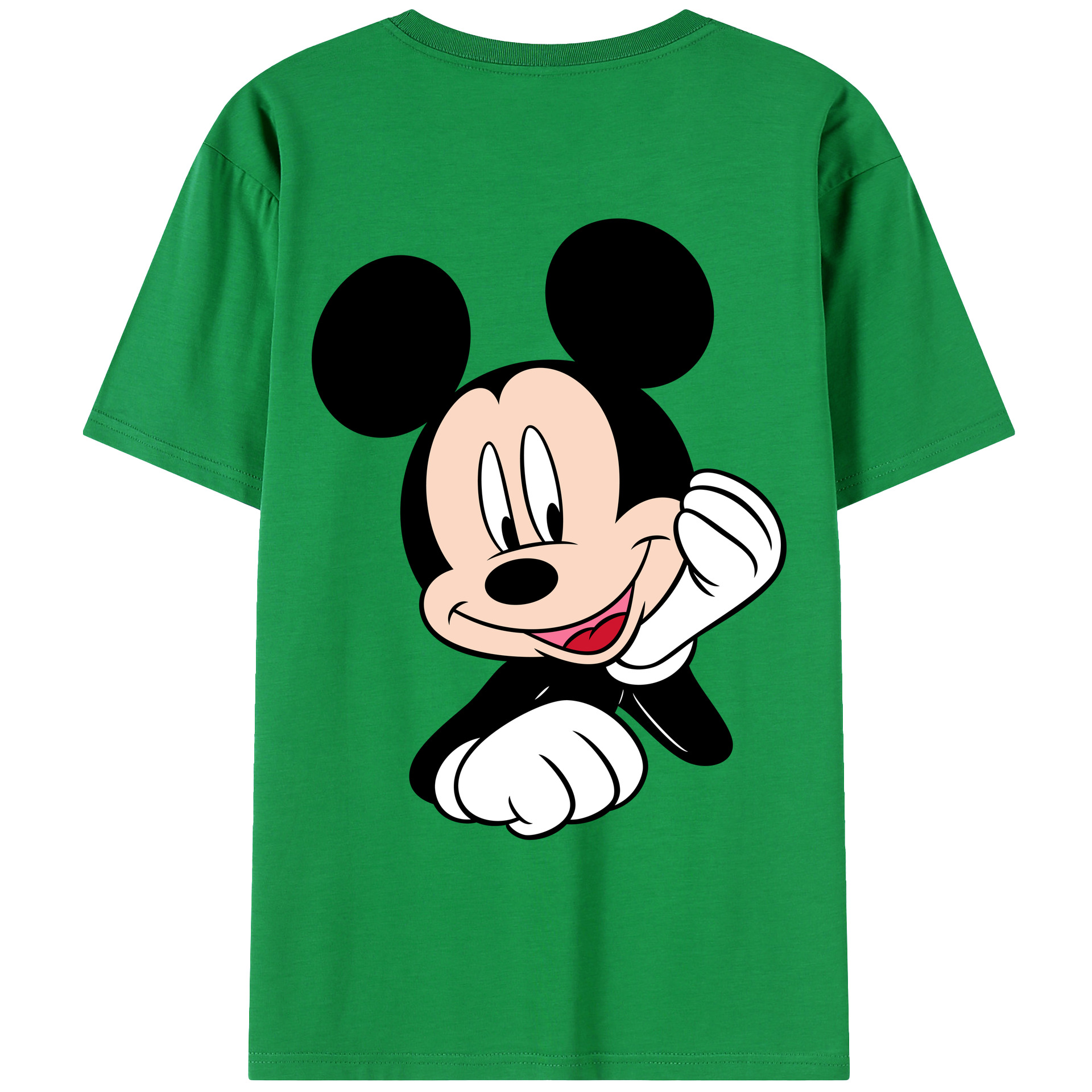（画像用） ミッキーマウス Mickey Mouse レディース半袖Tシャツ(バックプリント)