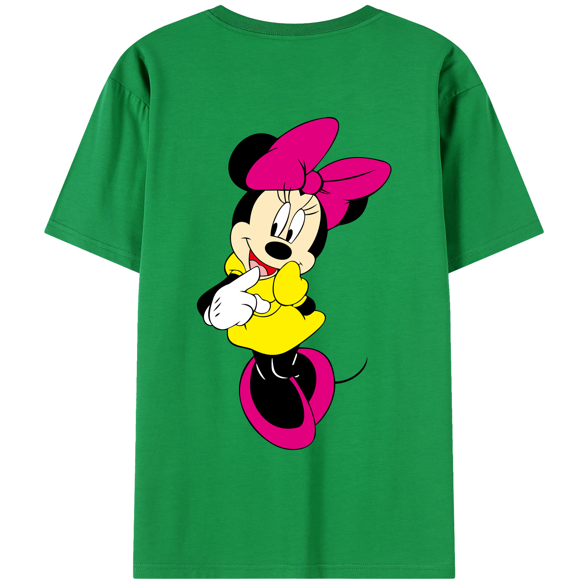 （画像用） ミッキーマウス Mickey Mouse レディース半袖Tシャツ(バックプリント)