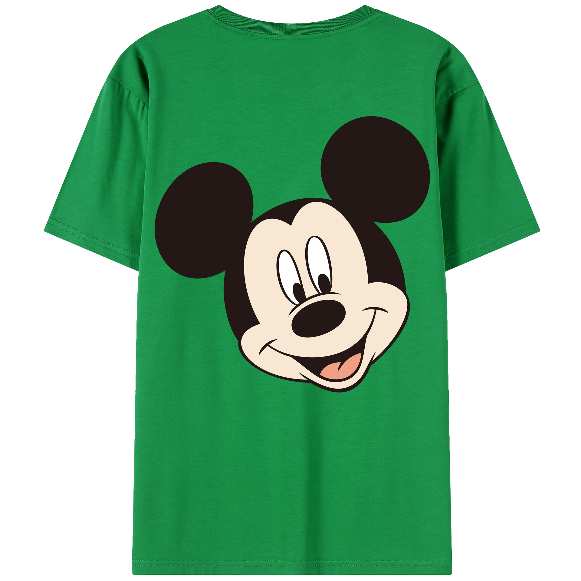 （画像用） ミッキーマウス Mickey Mouse レディース半袖Tシャツ(バックプリント)