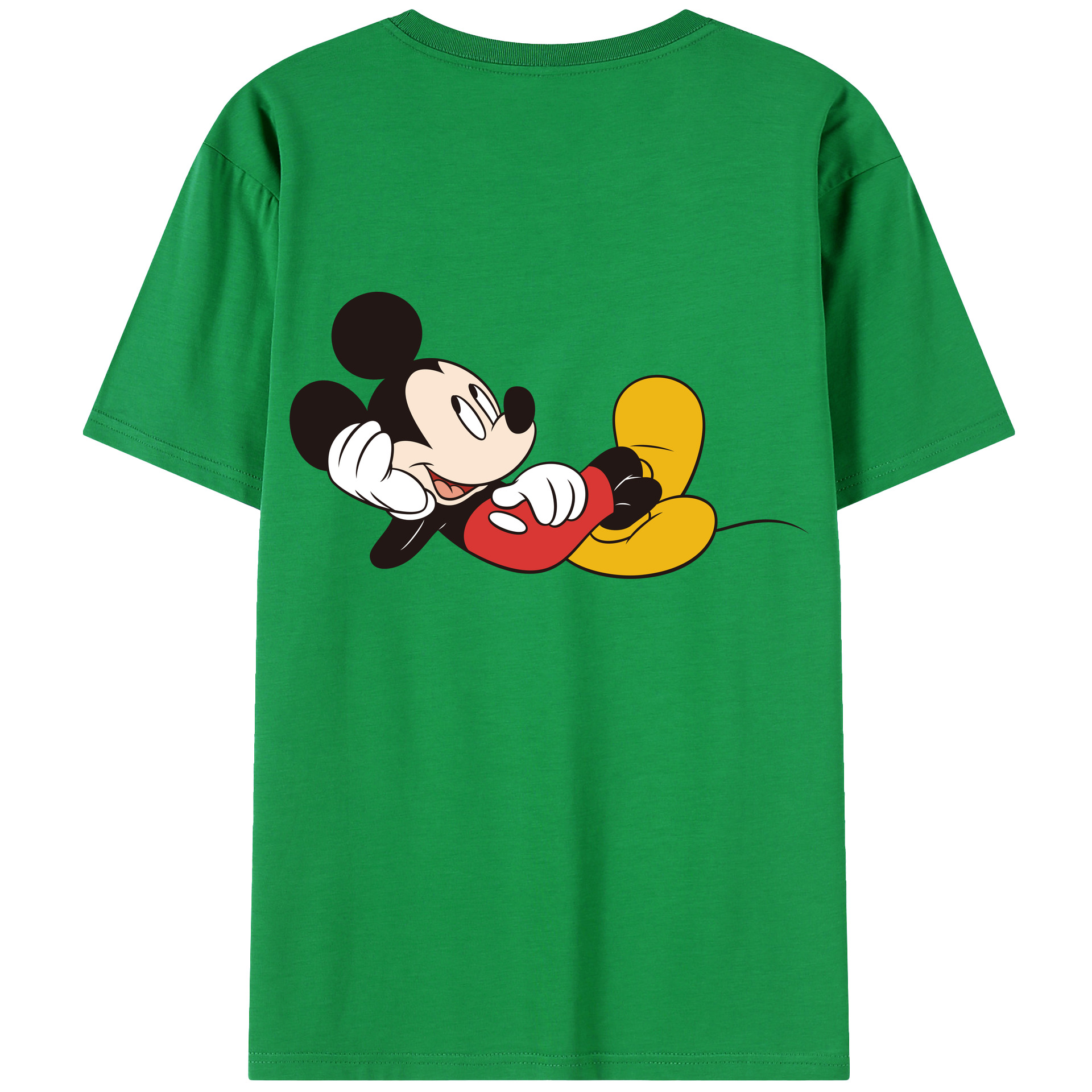 （画像用） ミッキーマウス Mickey Mouse レディース半袖Tシャツ(バックプリント)