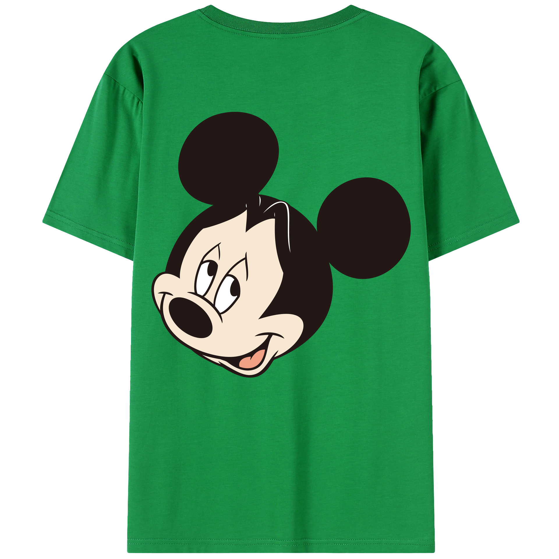 （画像用） ミッキーマウス Mickey Mouse レディース半袖Tシャツ(バックプリント)