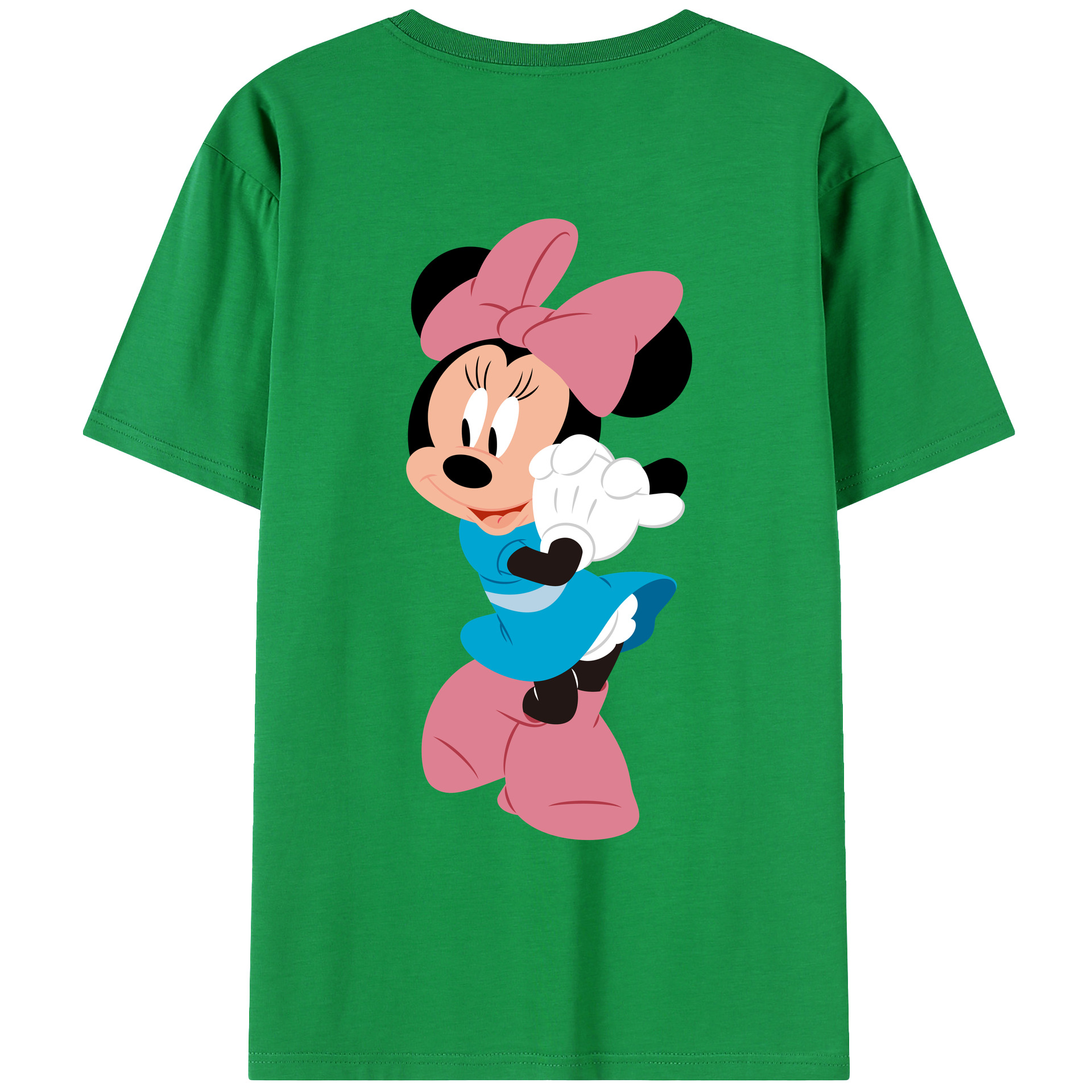 （画像用） ミッキーマウス Mickey Mouse レディース半袖Tシャツ(バックプリント)