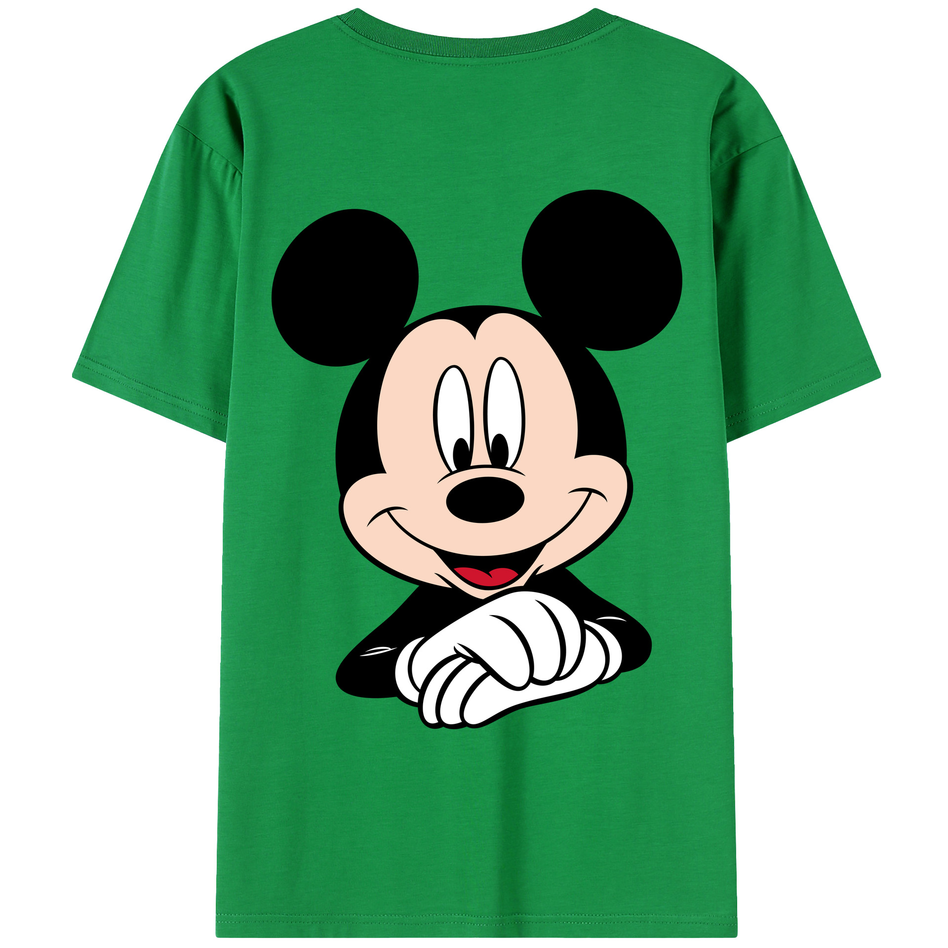 （画像用） ミッキーマウス Mickey Mouse レディース半袖Tシャツ(バックプリント)