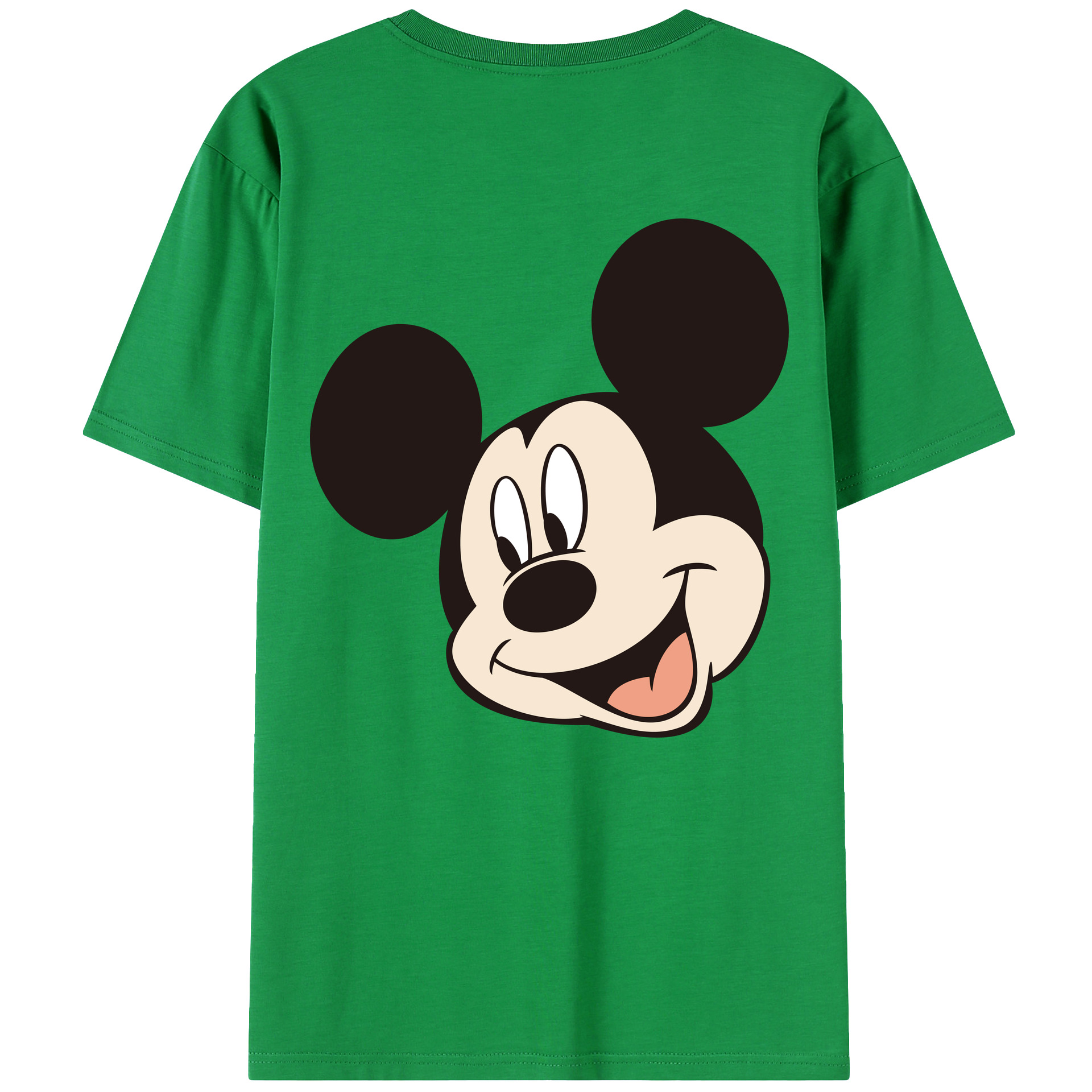 （画像用） ミッキーマウス Mickey Mouse レディース半袖Tシャツ(バックプリント)