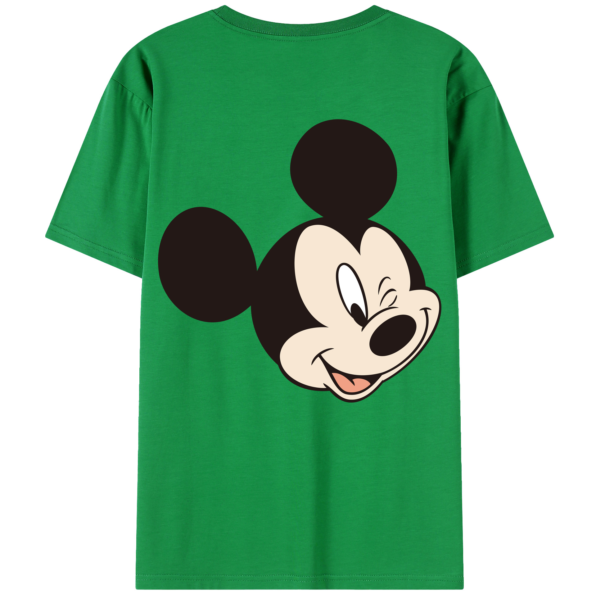 （画像用） ミッキーマウス Mickey Mouse レディース半袖Tシャツ(バックプリント)