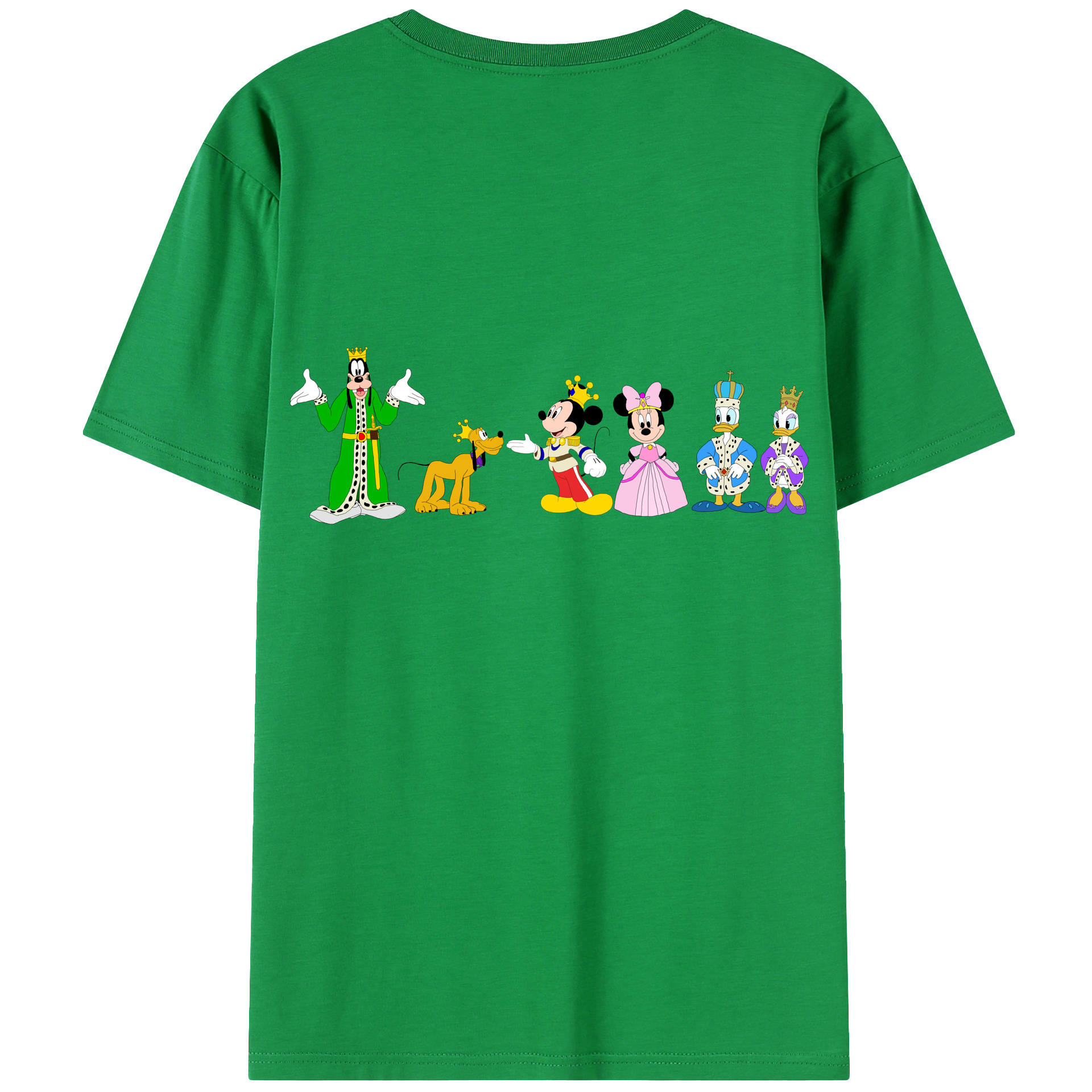 （画像用） ミッキーマウス Mickey Mouse レディース半袖Tシャツ(バックプリント)