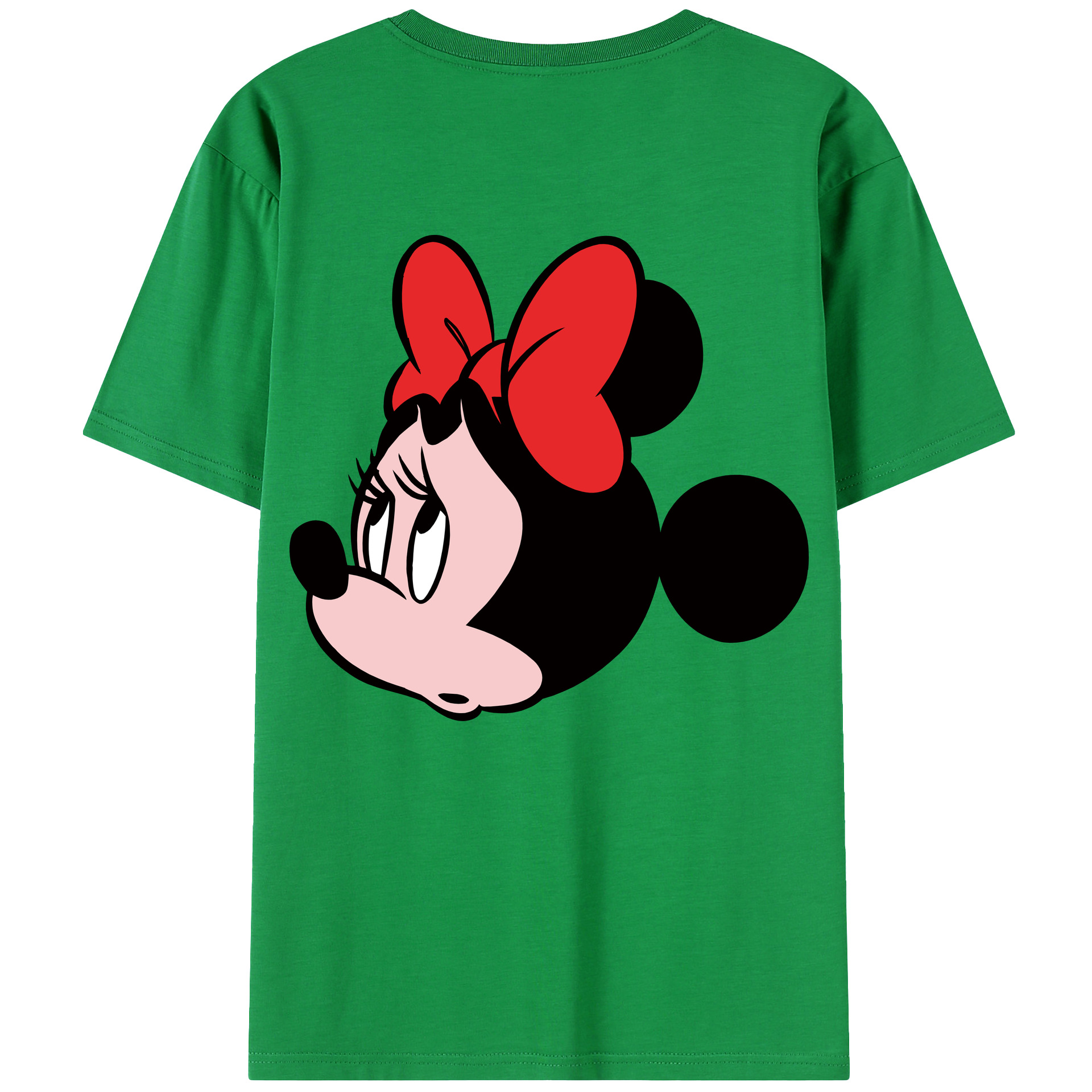 （画像用） ミッキーマウス Mickey Mouse レディース半袖Tシャツ(バックプリント)