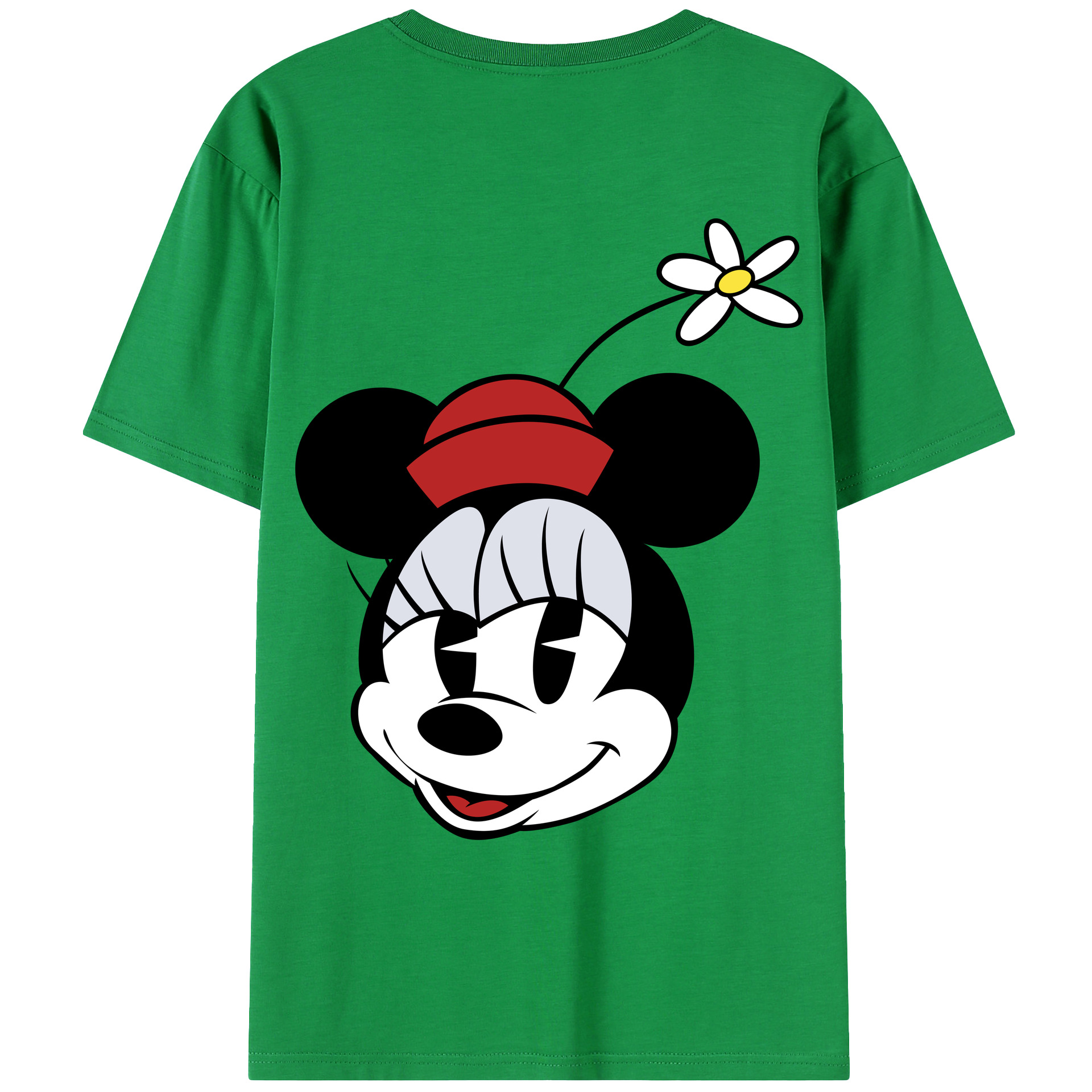 （画像用） ミッキーマウス Mickey Mouse レディース半袖Tシャツ(バックプリント)