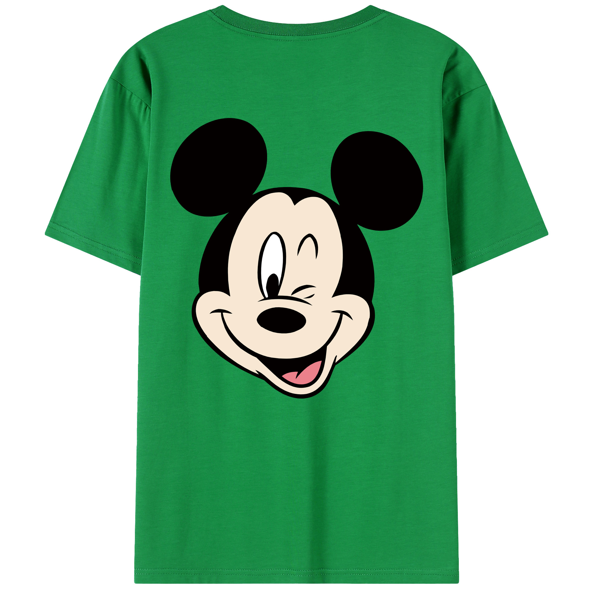（画像用） ミッキーマウス Mickey Mouse レディース半袖Tシャツ(バックプリント)