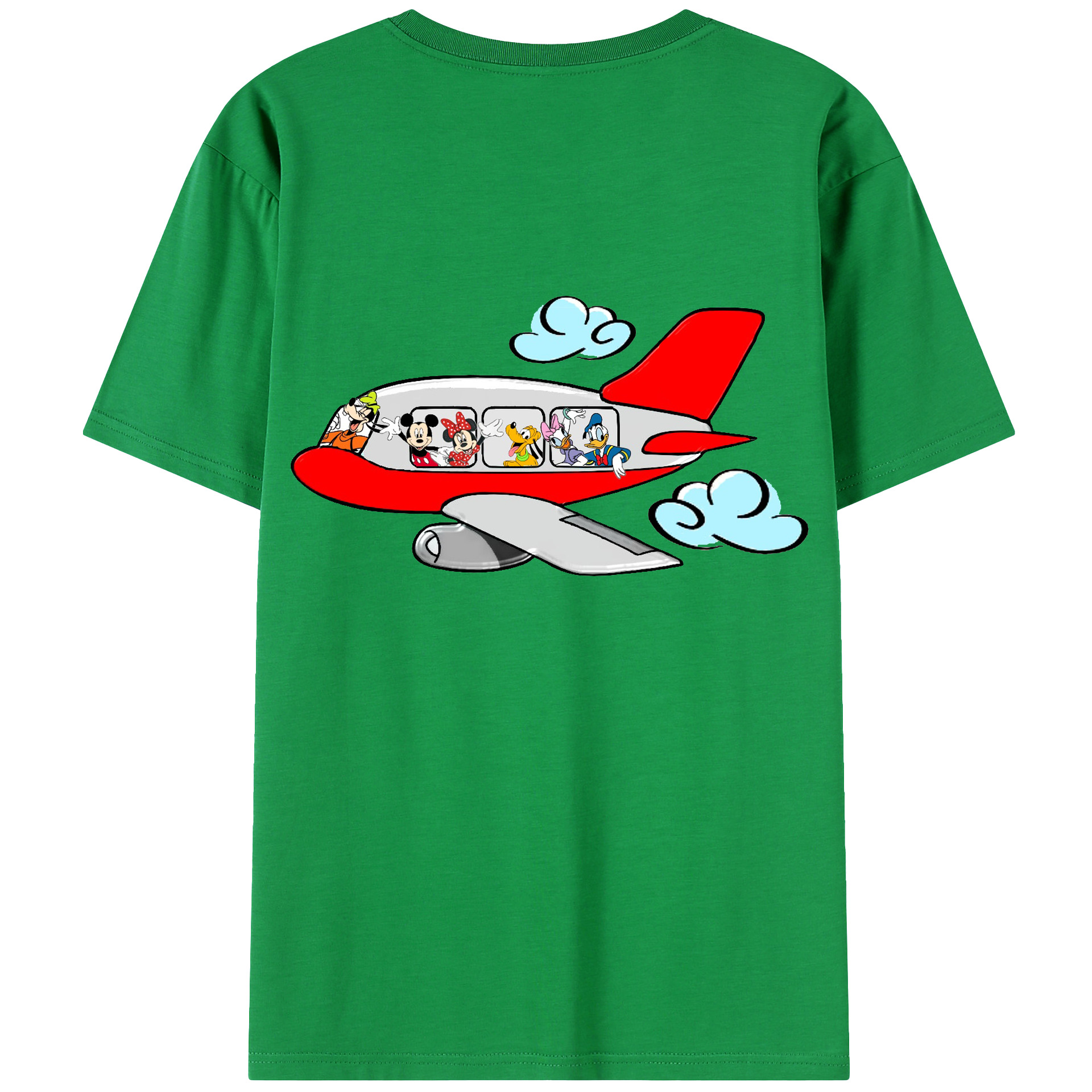 （画像用） ミッキーマウス Mickey Mouse レディース半袖Tシャツ(バックプリント)