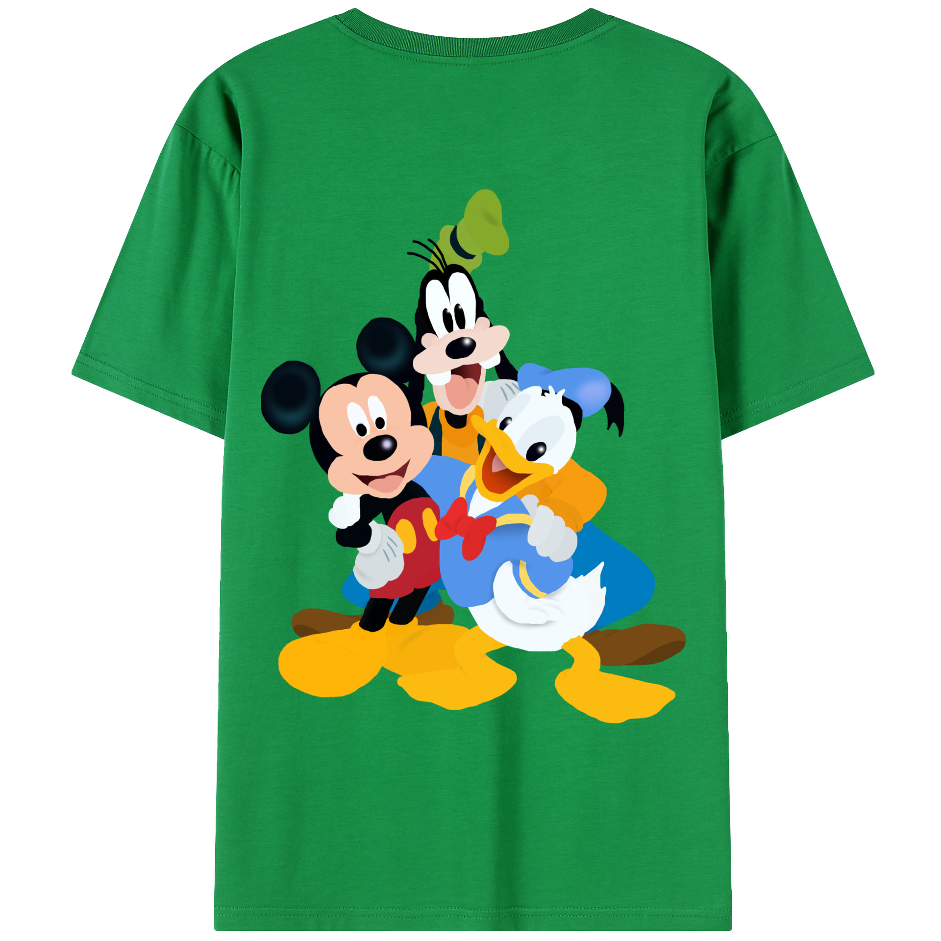 （画像用） ミッキーマウス Mickey Mouse レディース半袖Tシャツ(バックプリント)