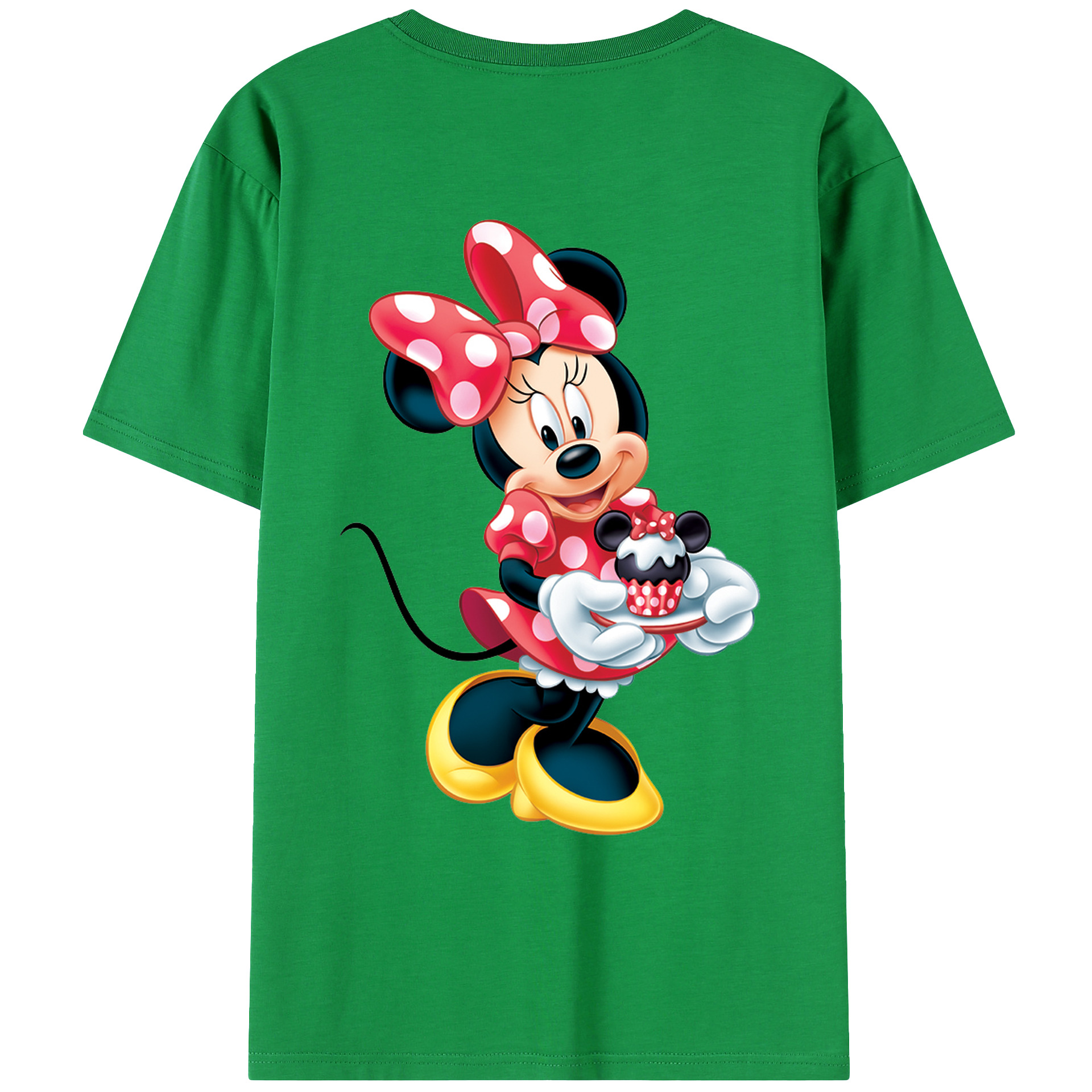 （画像用） ミッキーマウス Mickey Mouse レディース半袖Tシャツ(バックプリント)