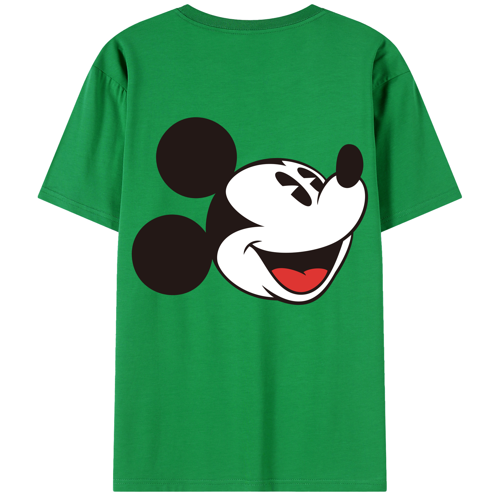 （画像用） ミッキーマウス Mickey Mouse レディース半袖Tシャツ(バックプリント)