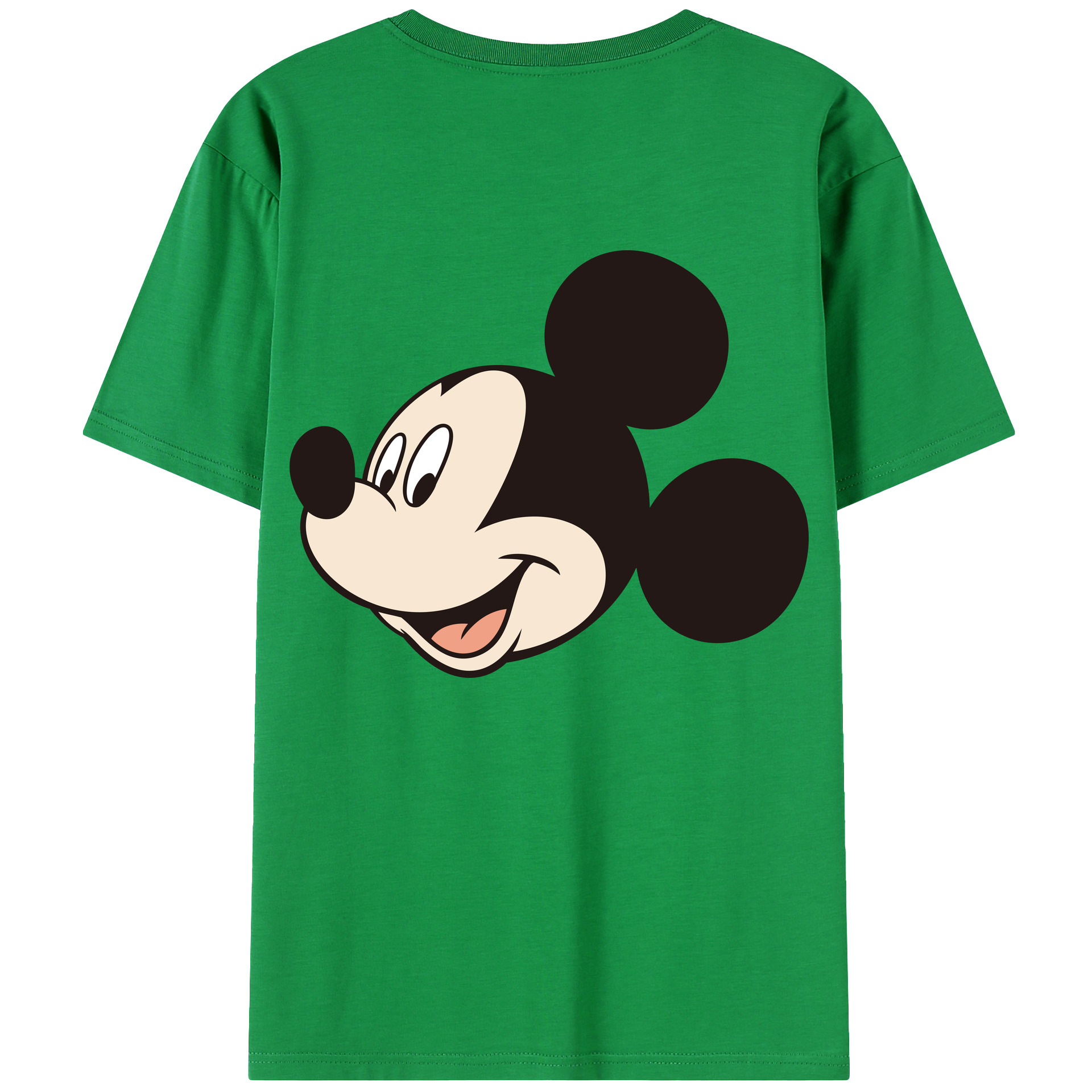 （画像用） ミッキーマウス Mickey Mouse レディース半袖Tシャツ(バックプリント)