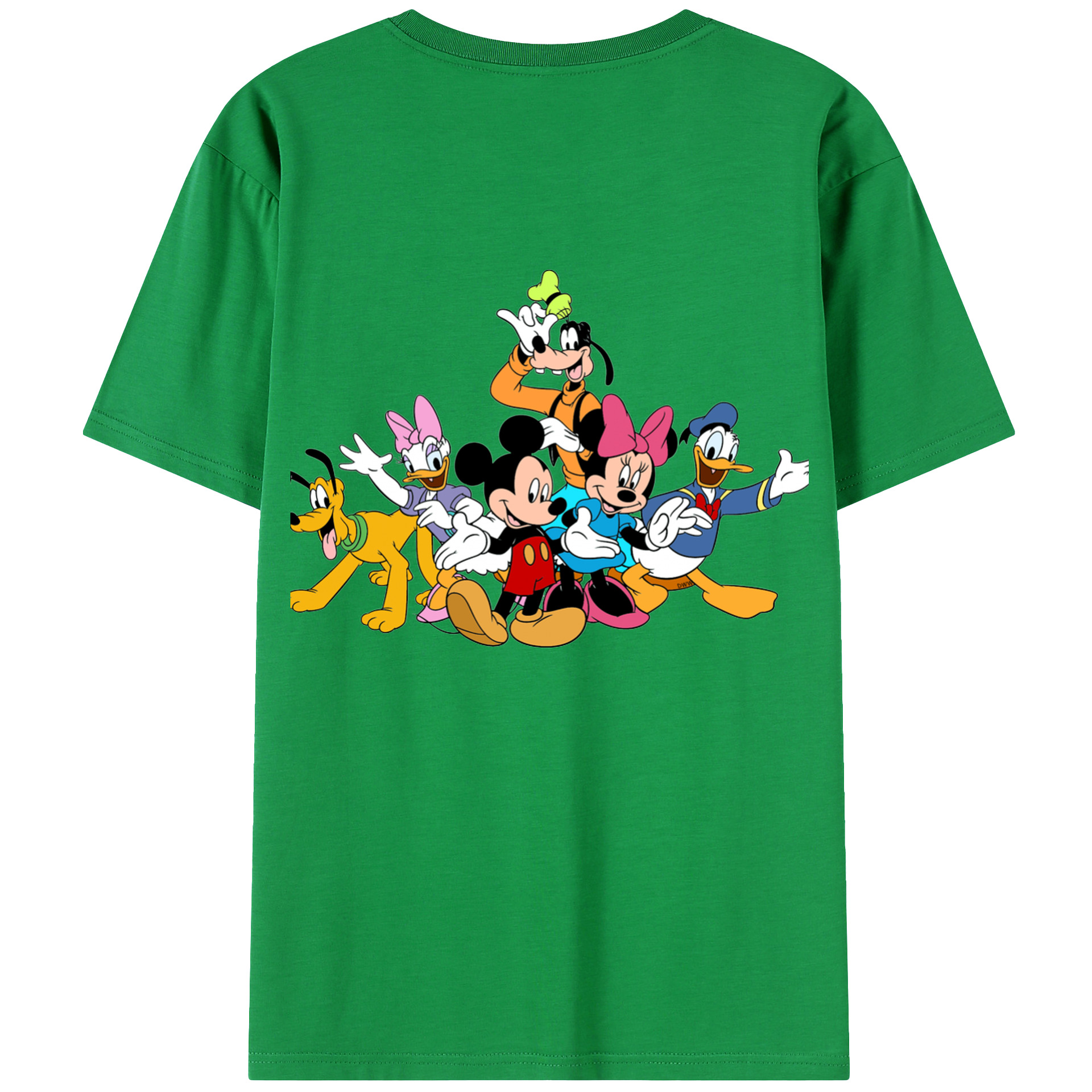（画像用） ミッキーマウス Mickey Mouse レディース半袖Tシャツ(バックプリント)