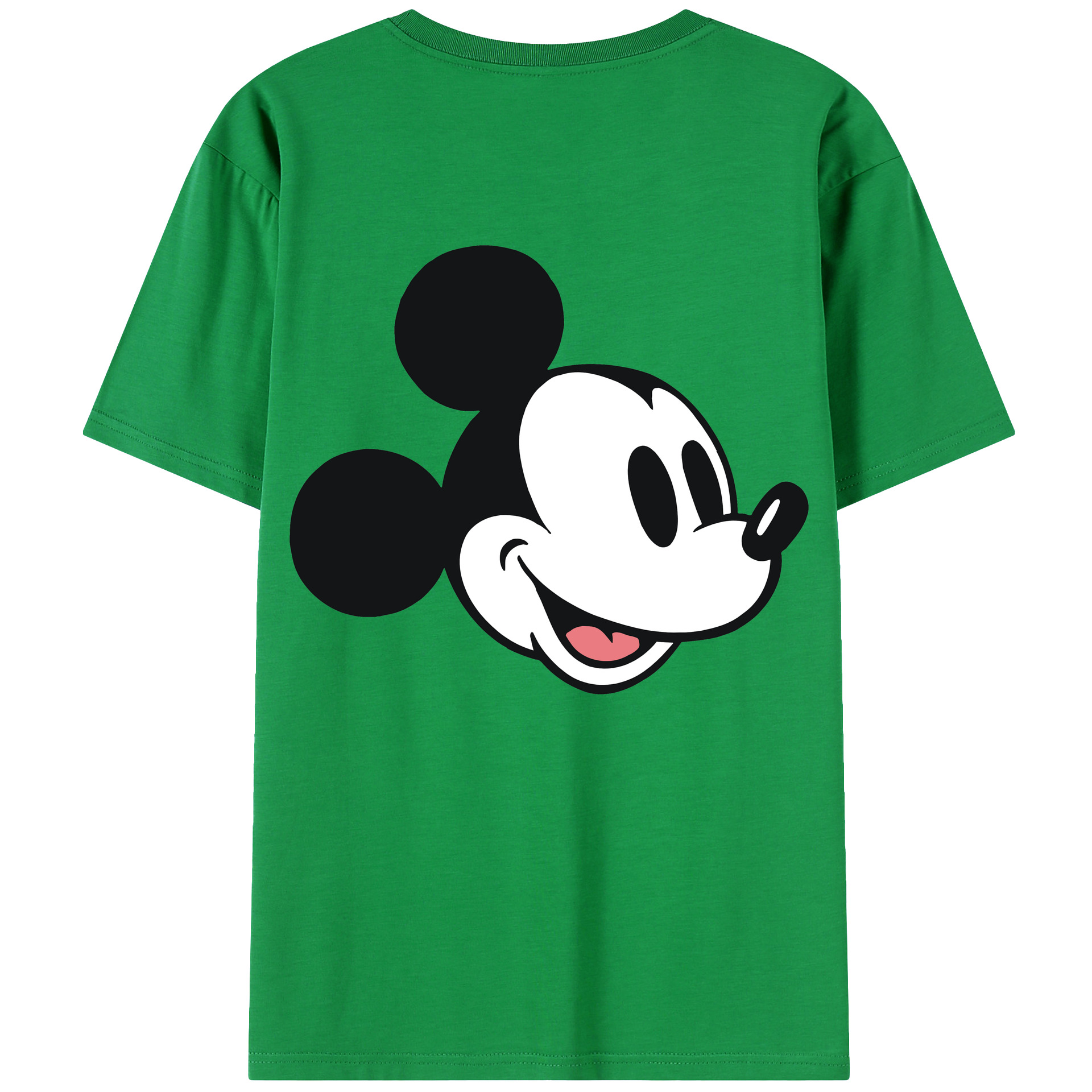 （画像用） ミッキーマウス Mickey Mouse レディース半袖Tシャツ(バックプリント)