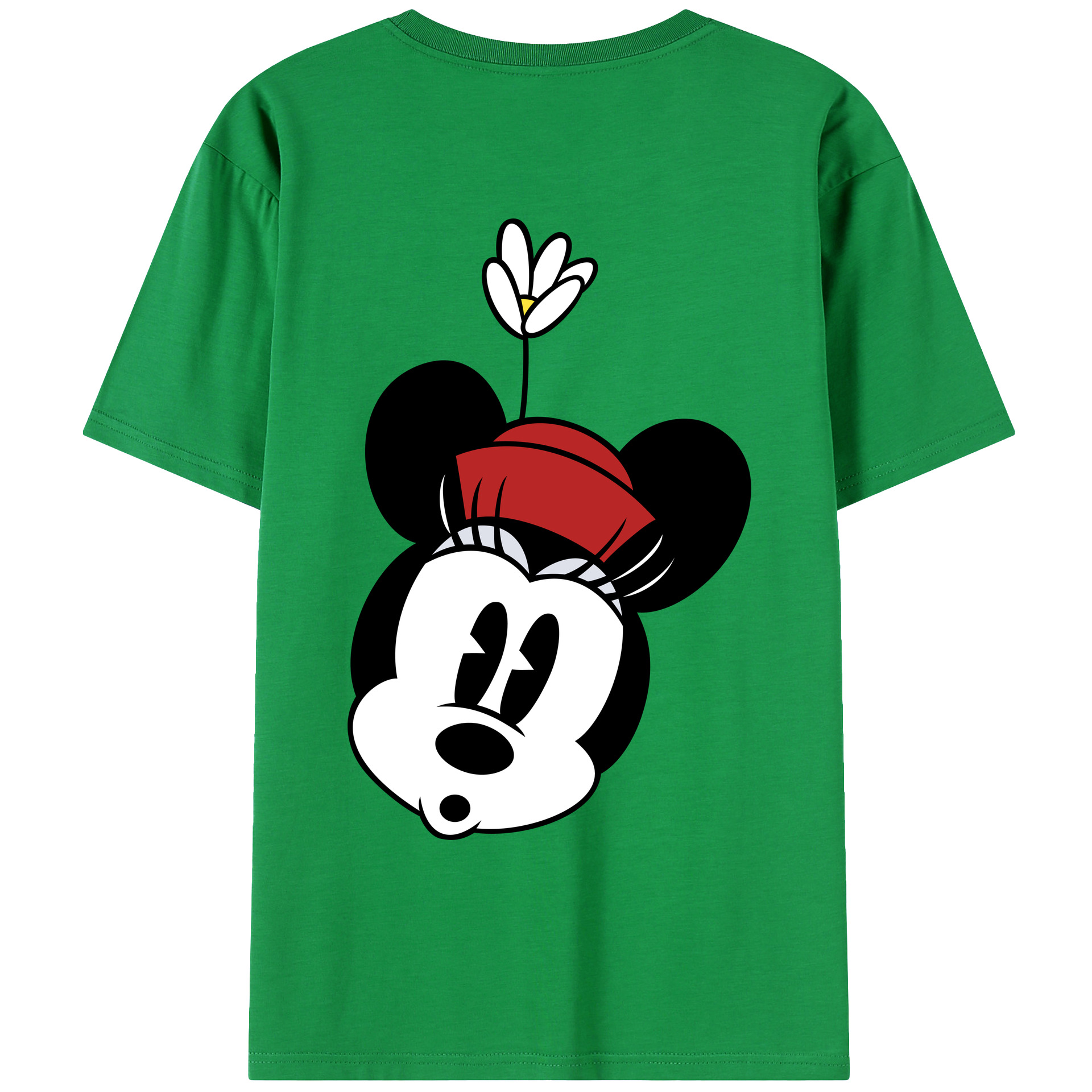 （画像用） ミッキーマウス Mickey Mouse レディース半袖Tシャツ(バックプリント)