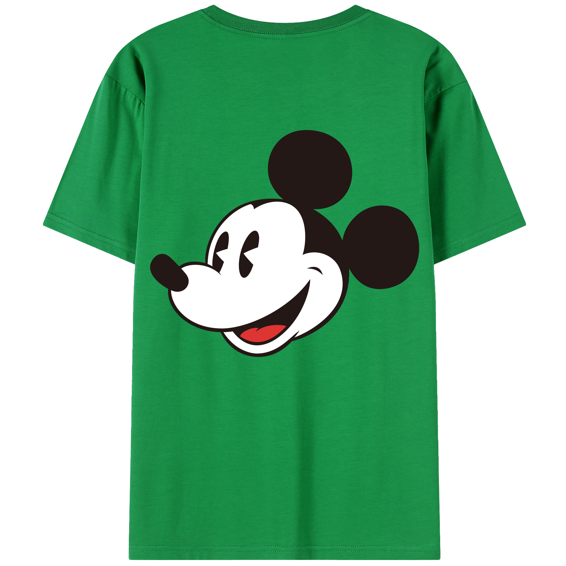 （画像用） ミッキーマウス Mickey Mouse レディース半袖Tシャツ(バックプリント)