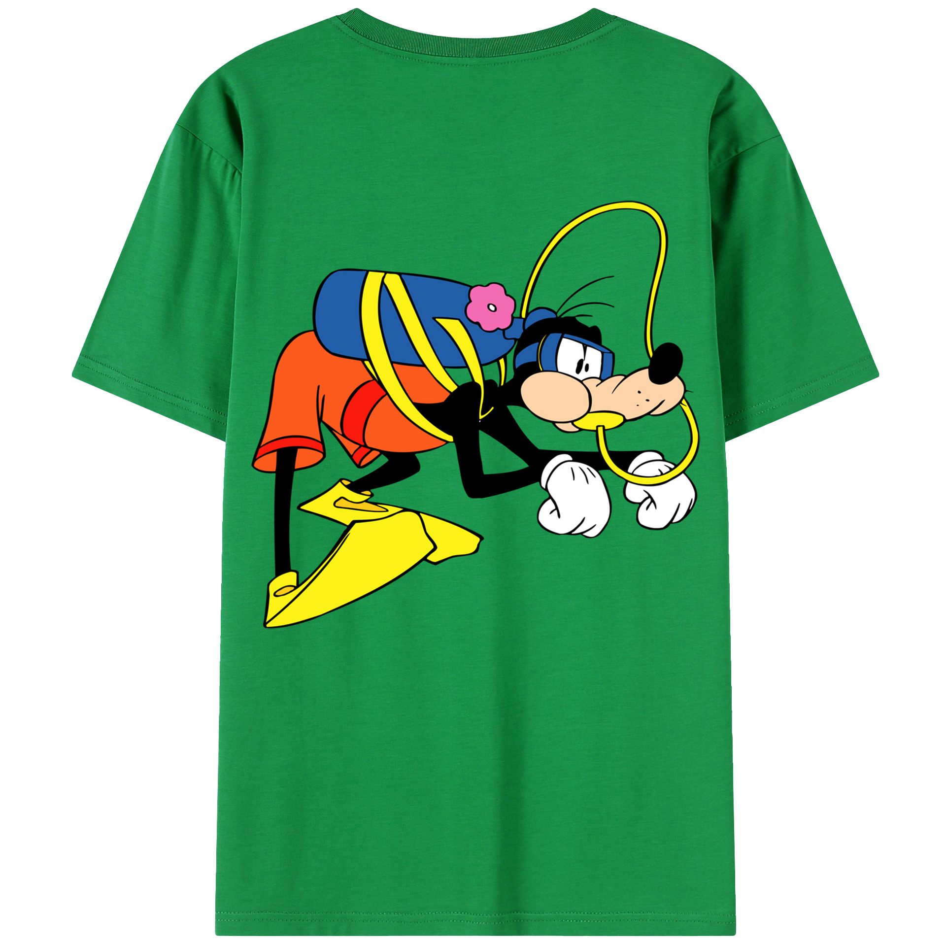 （画像用） ミッキーマウス Mickey Mouse レディース半袖Tシャツ(バックプリント)