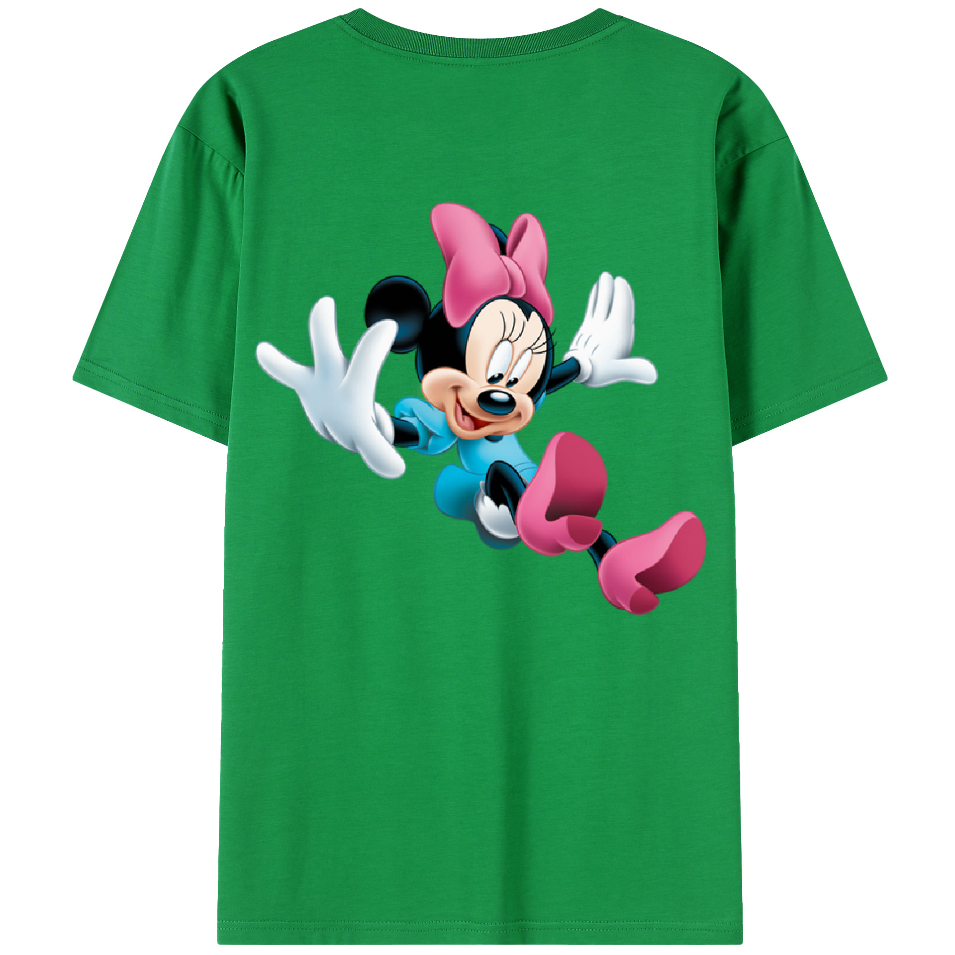 （画像用） ミッキーマウス Mickey Mouse レディース半袖Tシャツ(バックプリント)