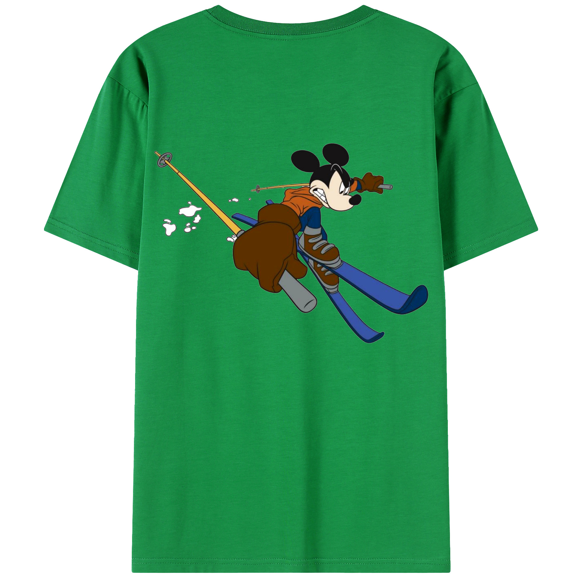 （画像用） ミッキーマウス Mickey Mouse レディース半袖Tシャツ(バックプリント)
