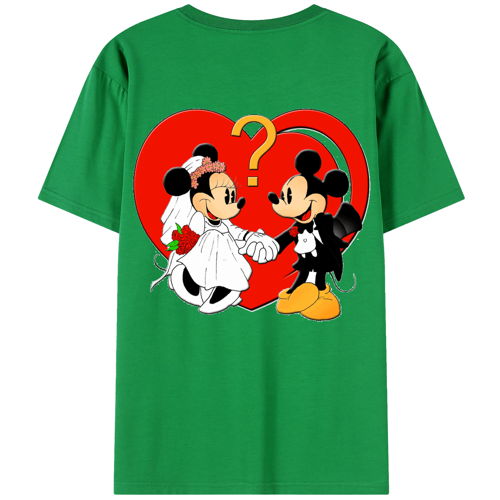 （画像用） ミッキーマウス Mickey Mouse レディース半袖Tシャツ(バックプリント)