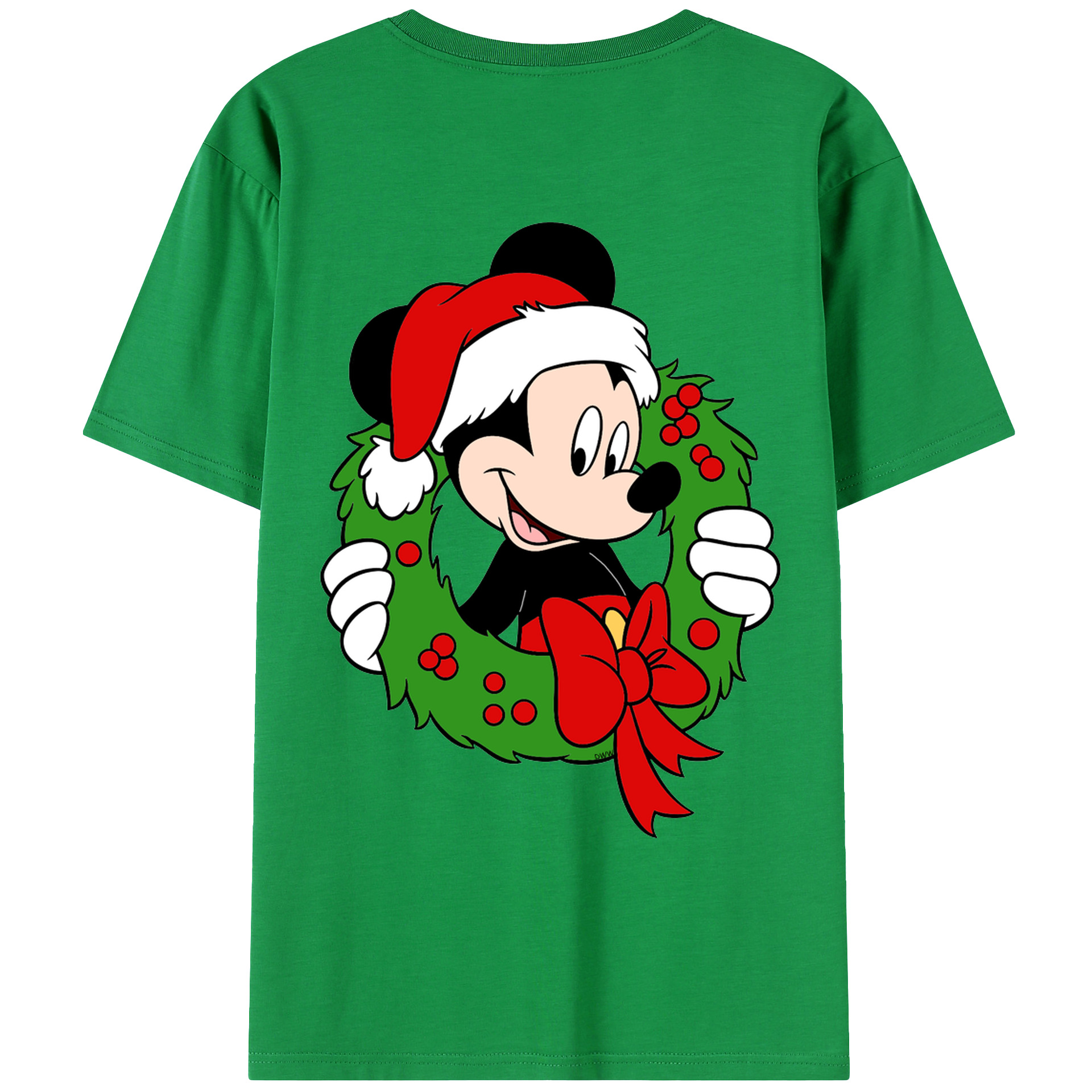 （画像用） ミッキーマウス Mickey Mouse レディース半袖Tシャツ(バックプリント)