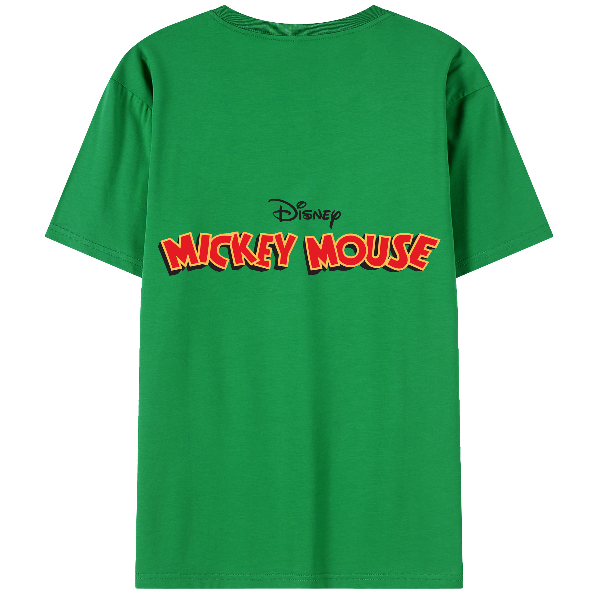 （画像用） ミッキーマウス Mickey Mouse レディース半袖Tシャツ(バックプリント)