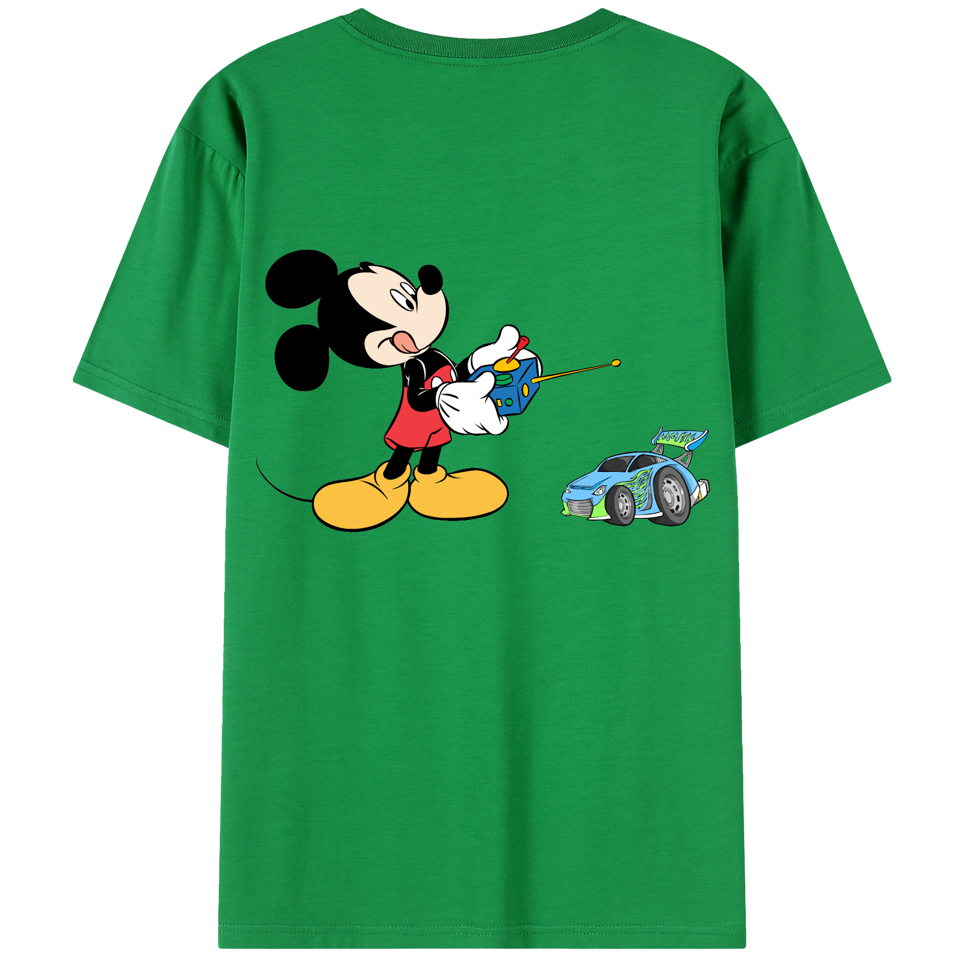 （画像用） ミッキーマウス Mickey Mouse レディース半袖Tシャツ(バックプリント)