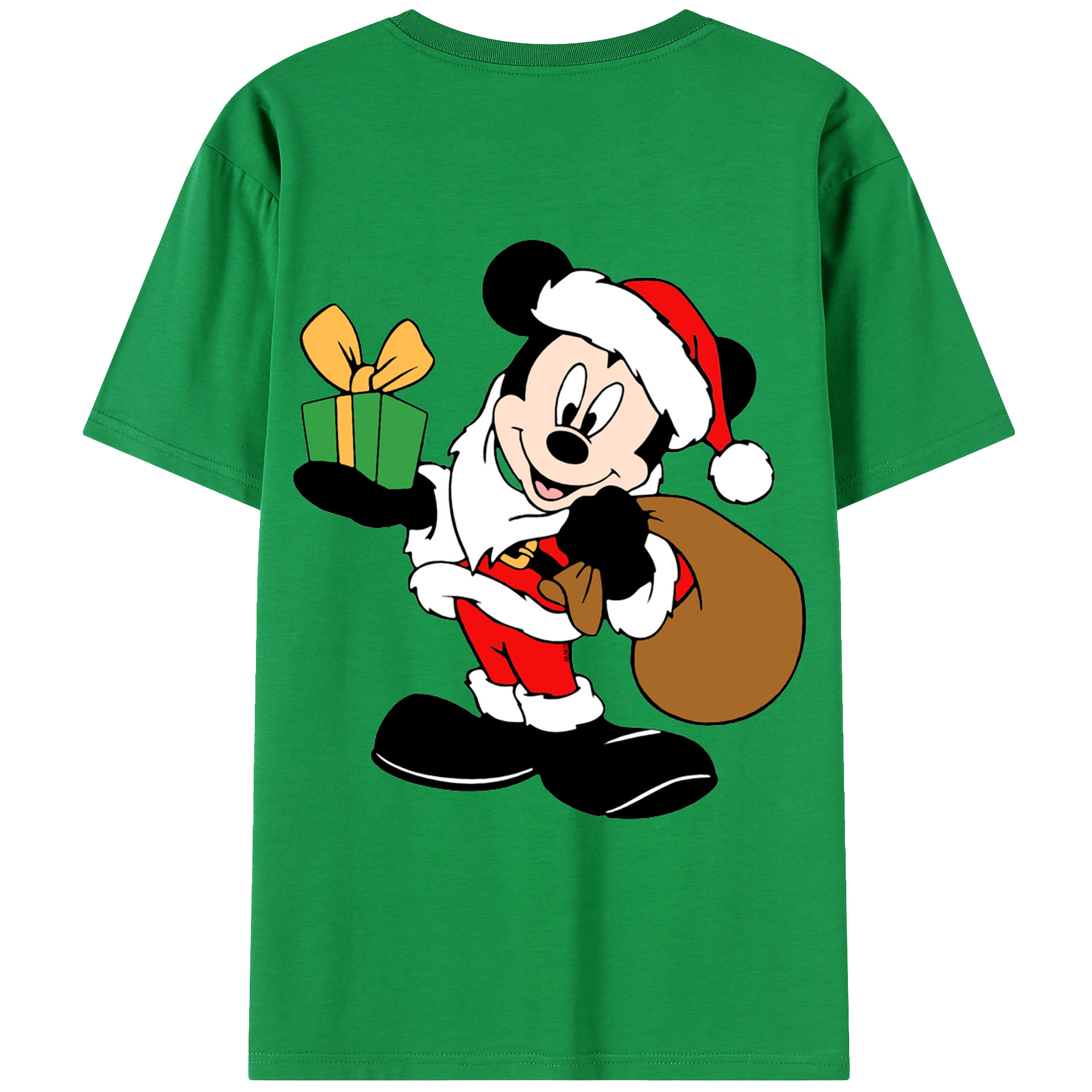 （画像用） ミッキーマウス Mickey Mouse レディース半袖Tシャツ(バックプリント)