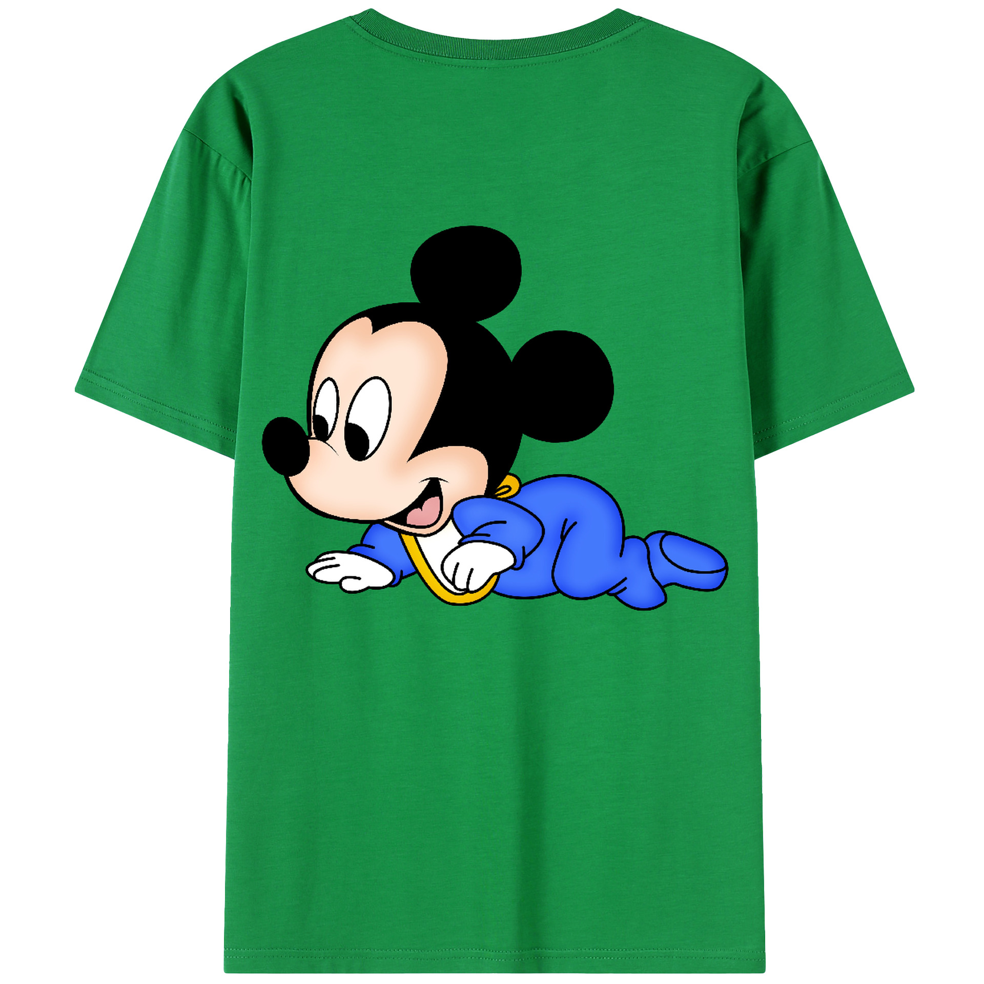（画像用） ミッキーマウス Mickey Mouse レディース半袖Tシャツ(バックプリント)