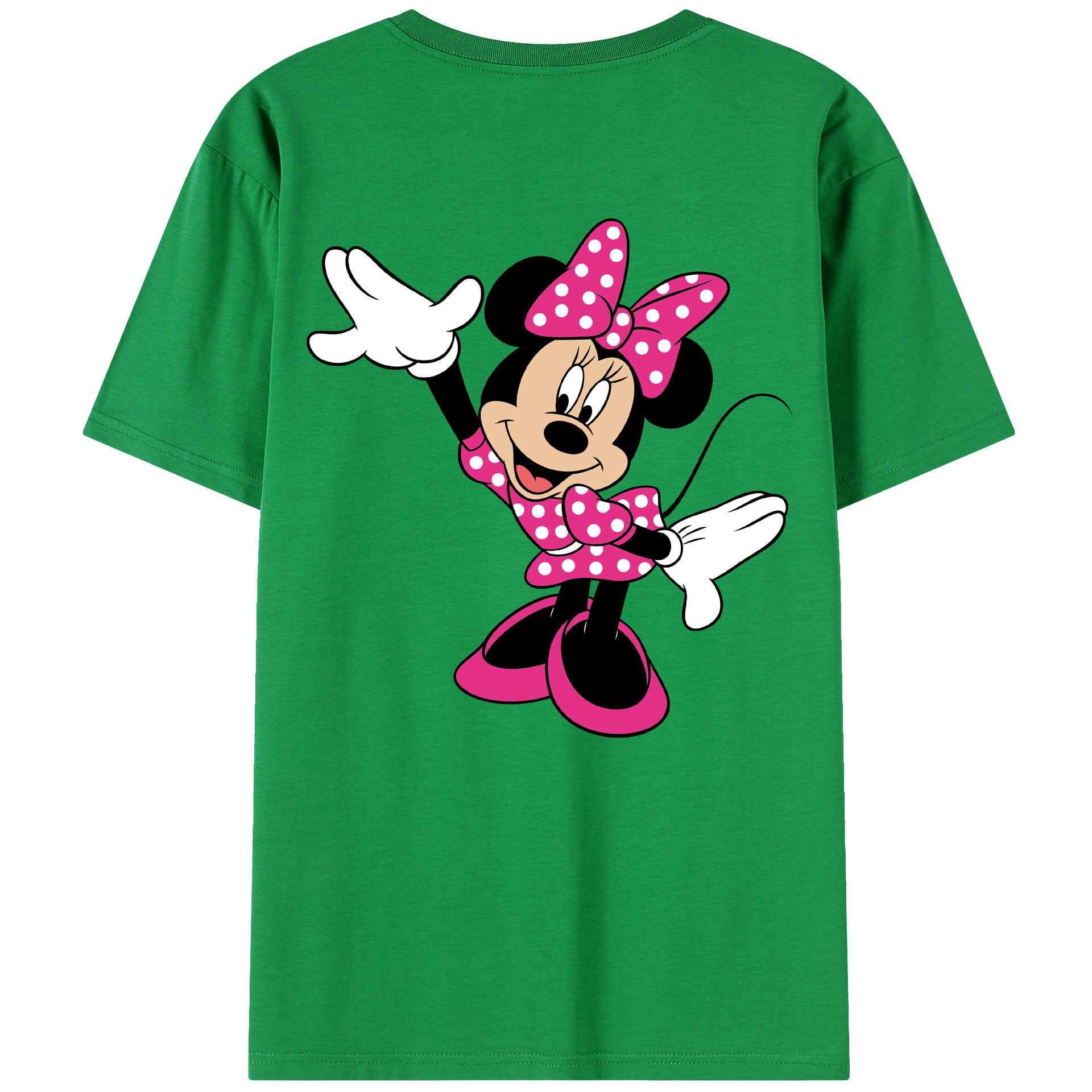 （画像用） ミッキーマウス Mickey Mouse レディース半袖Tシャツ(バックプリント)